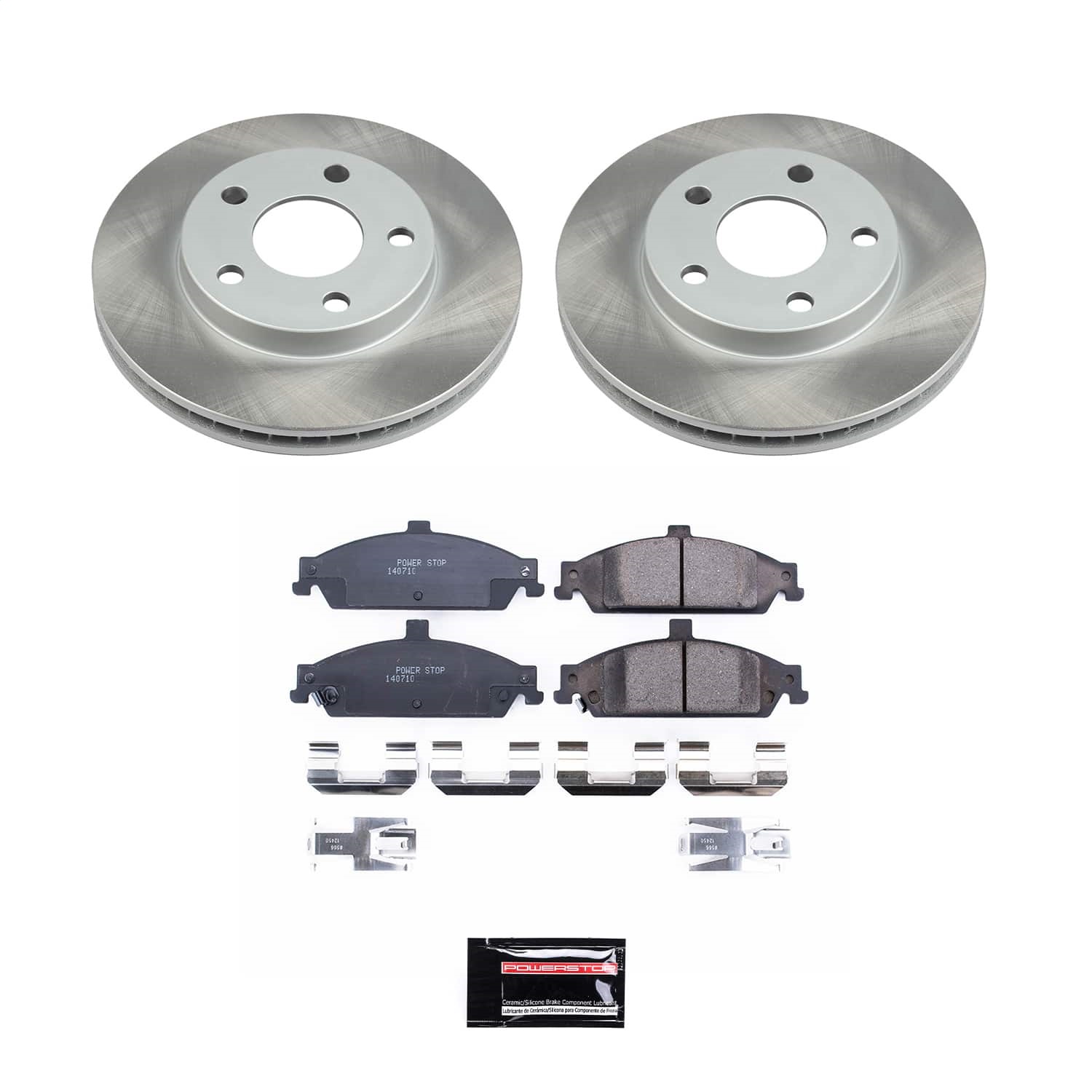 Power Stop - SC1551 - Front - Disc Brake Pad and Rotor Kit