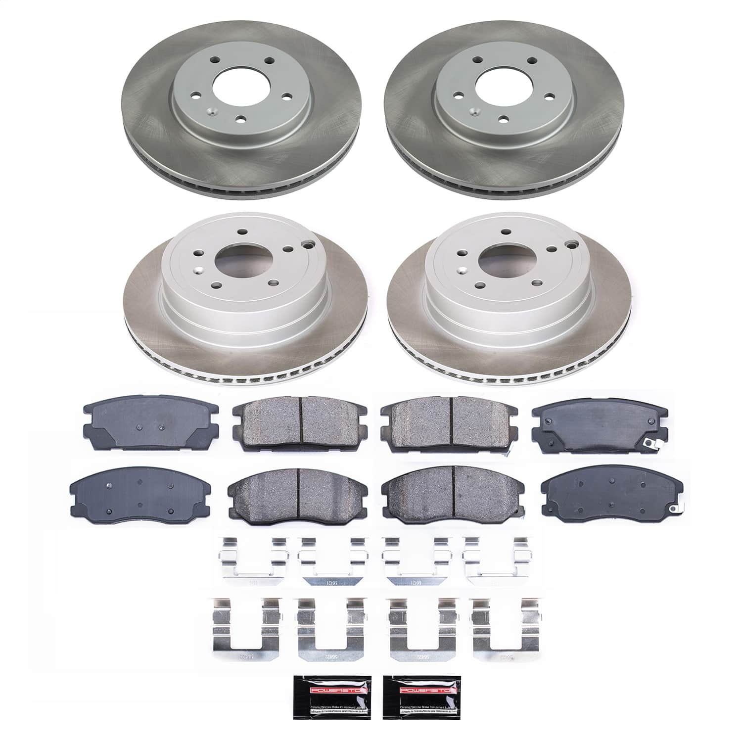Power Stop - SC2091 - Front and Rear - Disc Brake Pad and Rotor Kit
