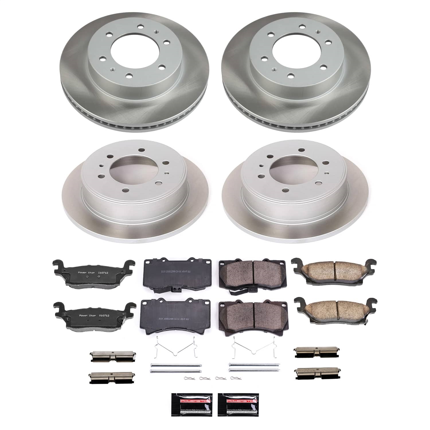 Power Stop - SC2820 - Front and Rear - Disc Brake Pad and Rotor Kit