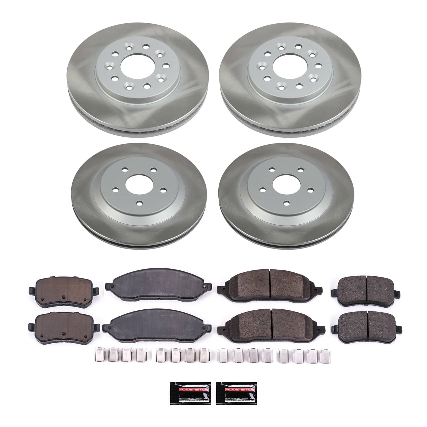 Power Stop - SC2828 - Front and Rear - Disc Brake Pad and Rotor Kit