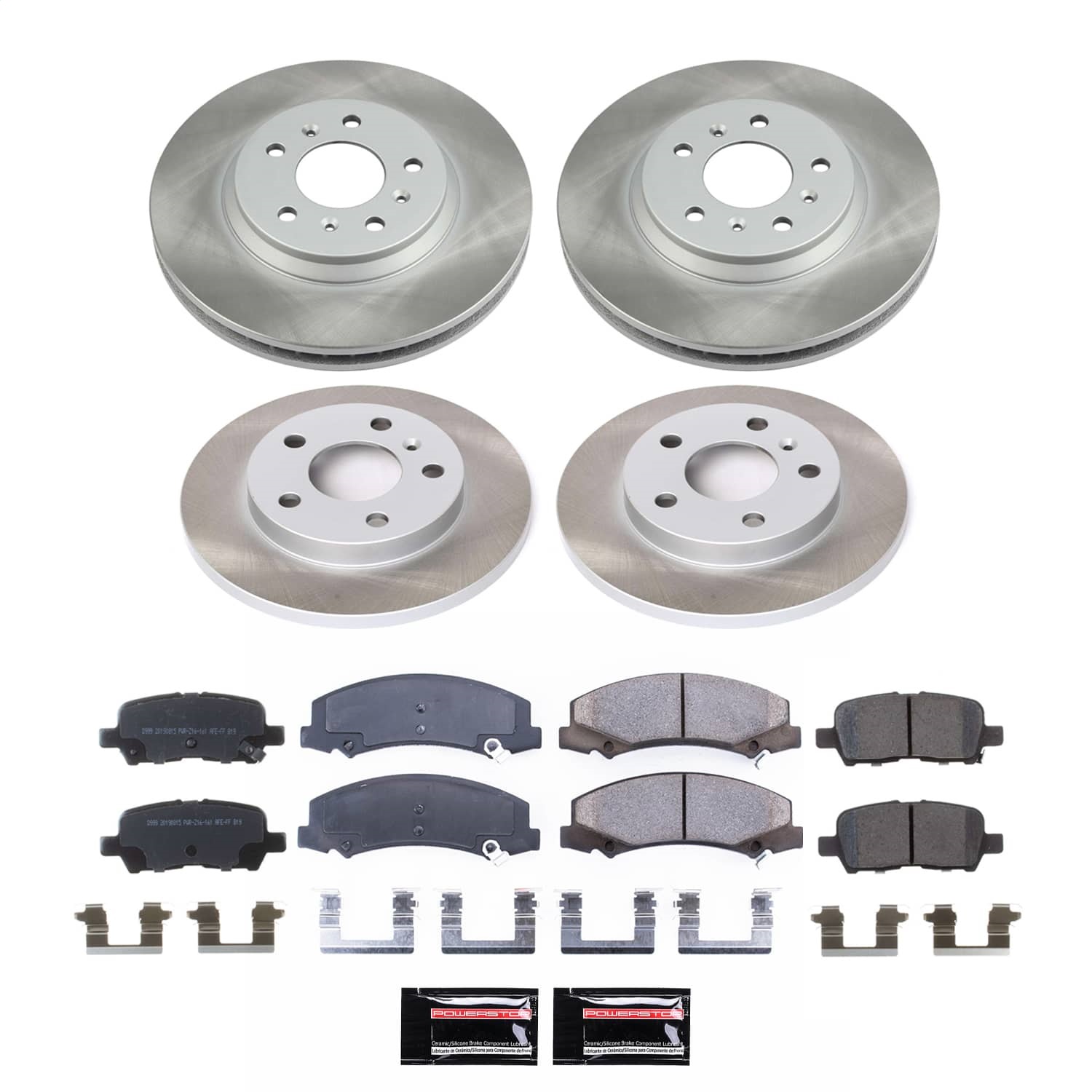 Power Stop - SC5504 - Front and Rear - Disc Brake Pad and Rotor Kit