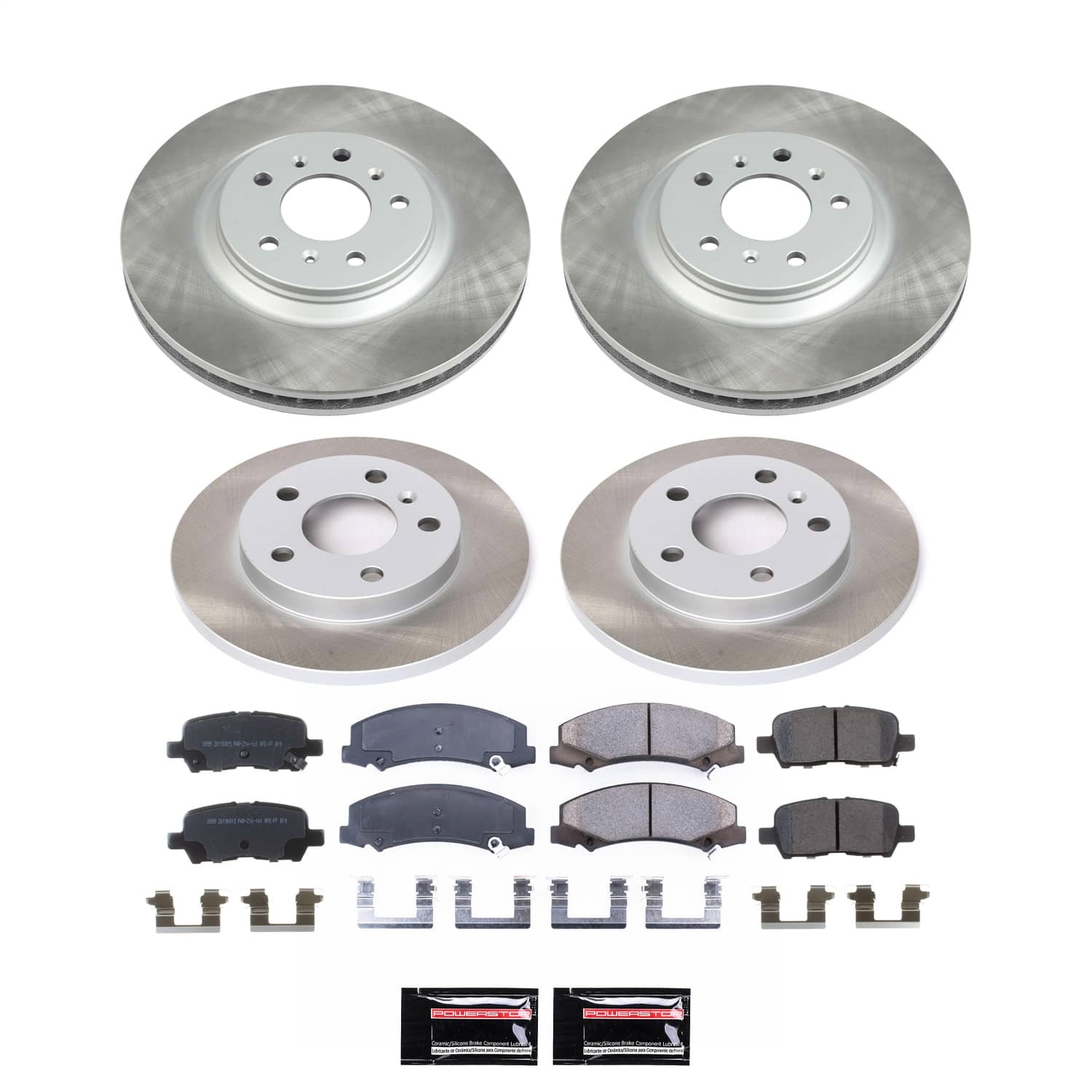 Power Stop - SC5514 - Front and Rear - Disc Brake Pad and Rotor Kit