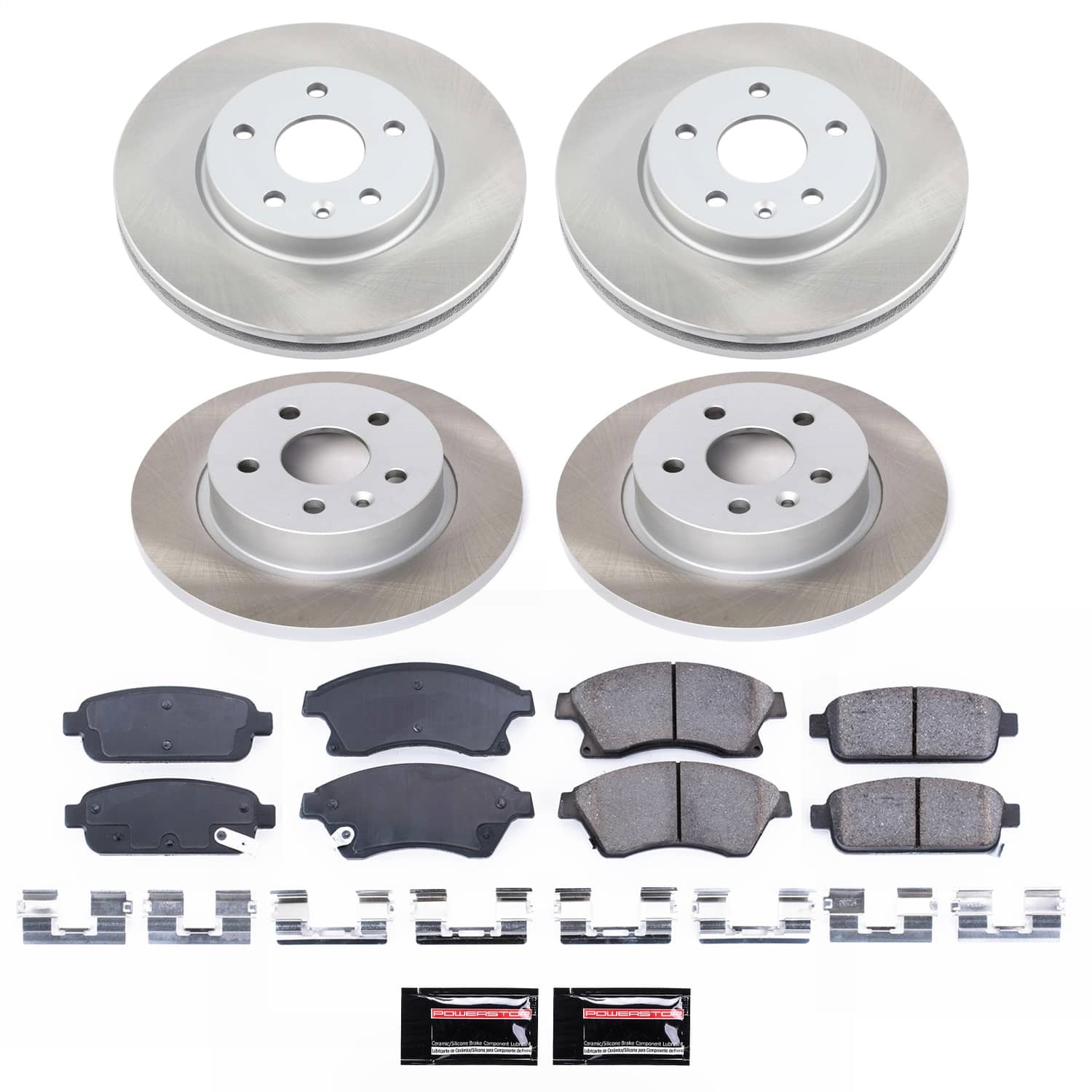 Power Stop - SC5551 - Front and Rear - Disc Brake Pad and Rotor Kit