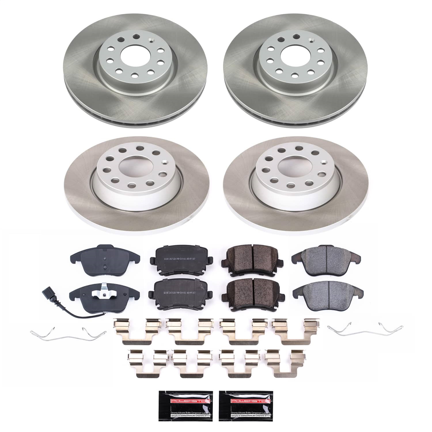Power Stop - SC5802 - Front and Rear - Disc Brake Pad and Rotor Kit