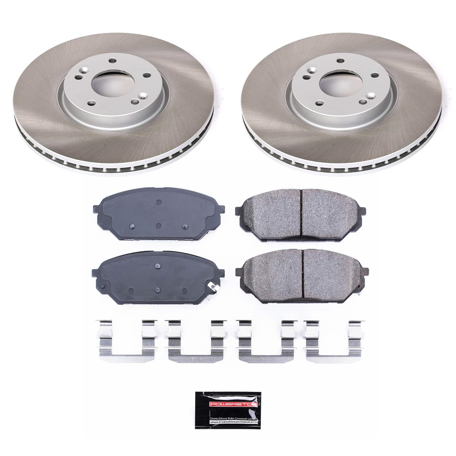 Power Stop - SC5918 - Front - Disc Brake Pad and Rotor Kit
