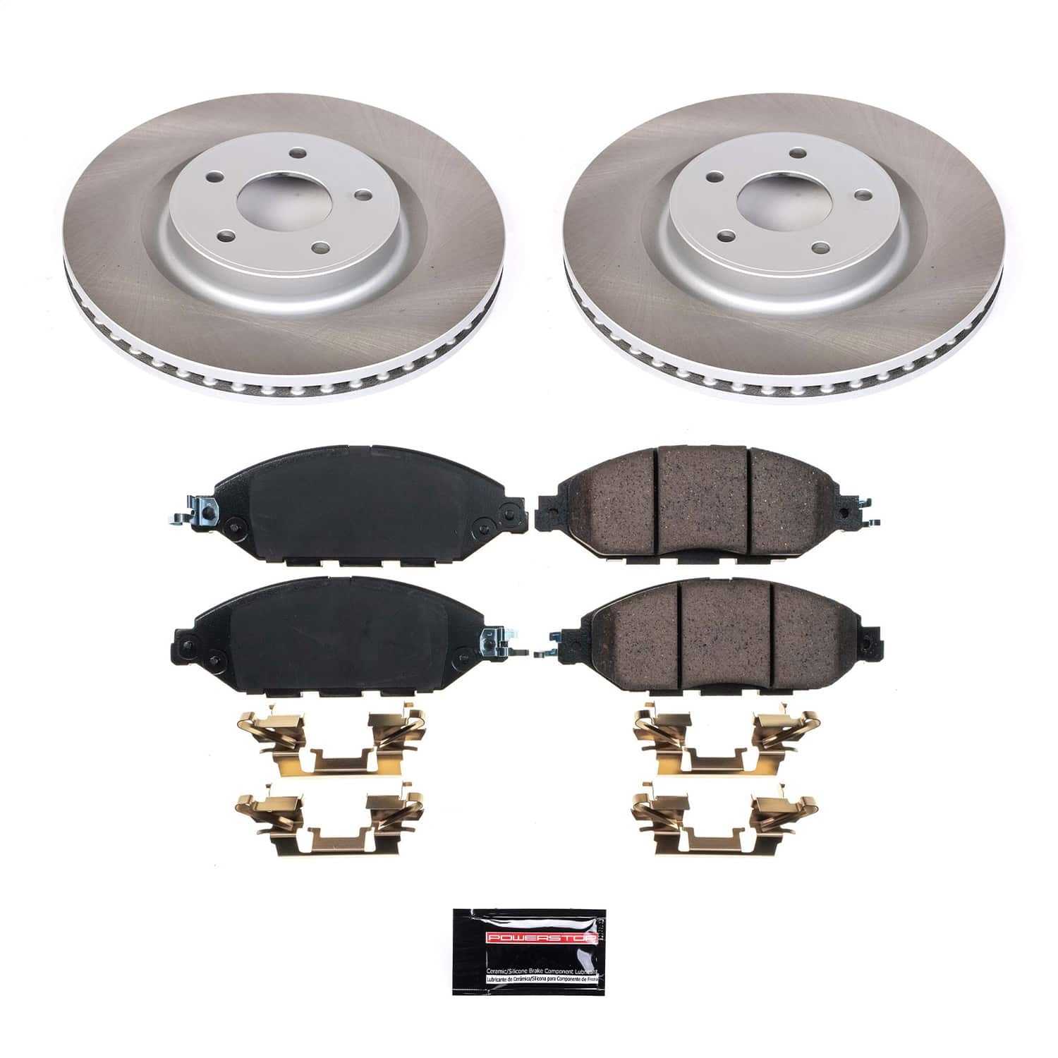 Power Stop - SC6496 - Front - Disc Brake Pad and Rotor Kit
