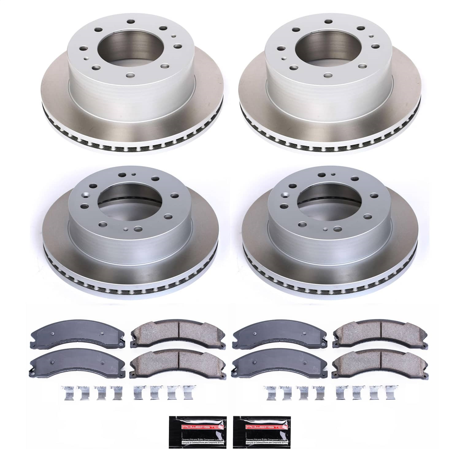 Power Stop - SC6992 - Front and Rear - Disc Brake Pad and Rotor Kit