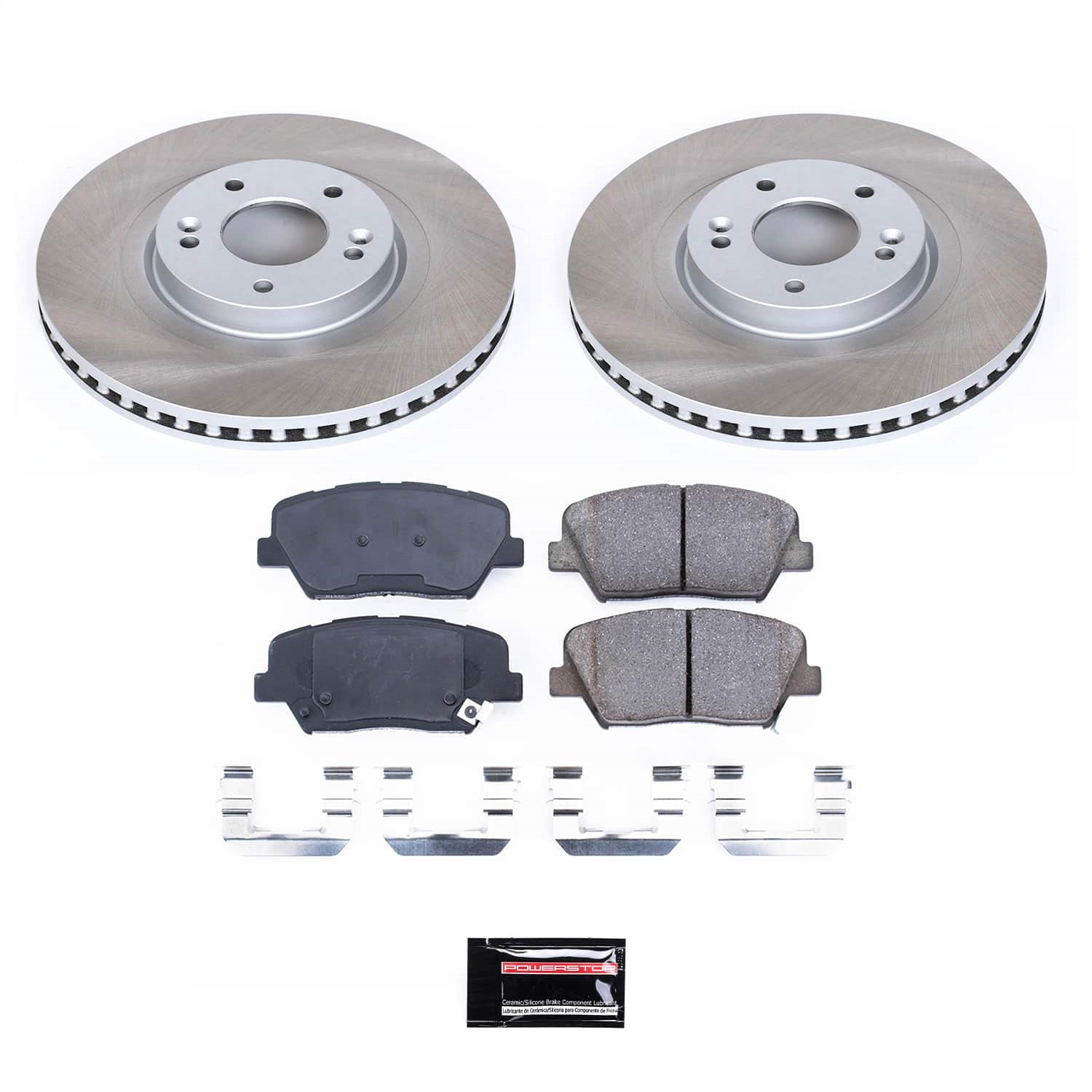 Power Stop - SC7064 - Front - Disc Brake Pad and Rotor Kit