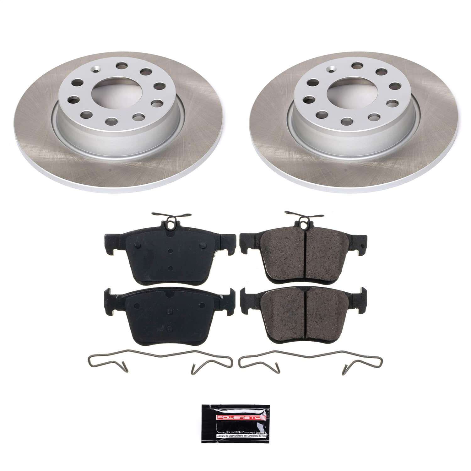 Power Stop - SC7093 - Rear - Disc Brake Pad and Rotor Kit