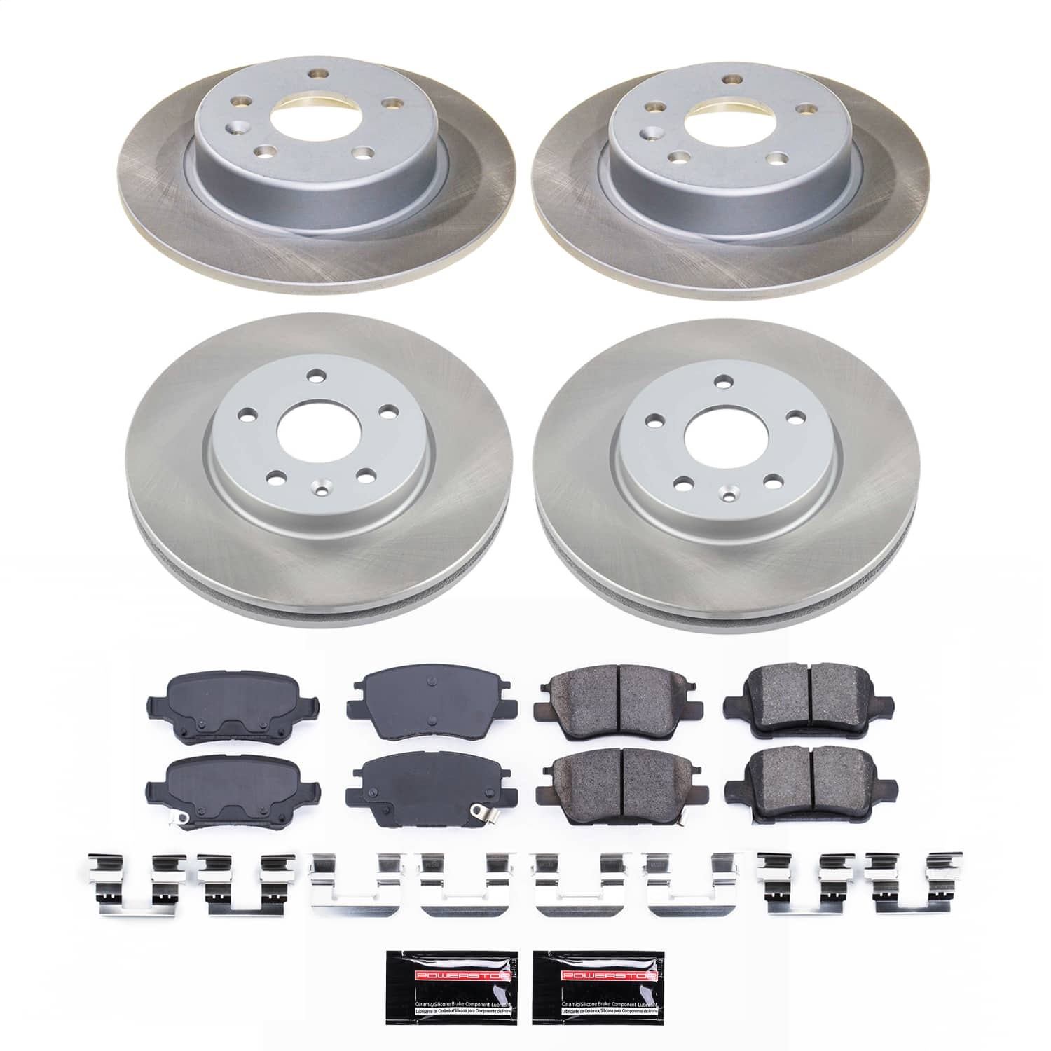 Power Stop - SC7561 - Front and Rear - Disc Brake Pad and Rotor Kit