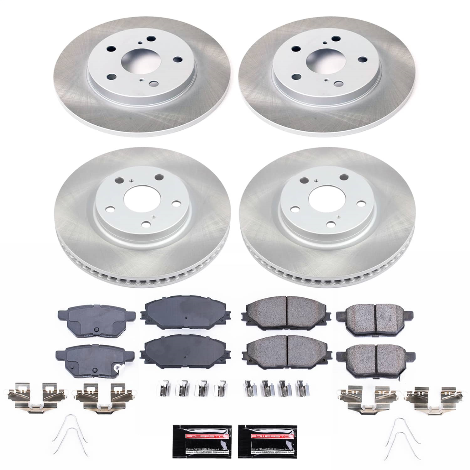 Power Stop - SC7631 - Front and Rear - Disc Brake Pad and Rotor Kit