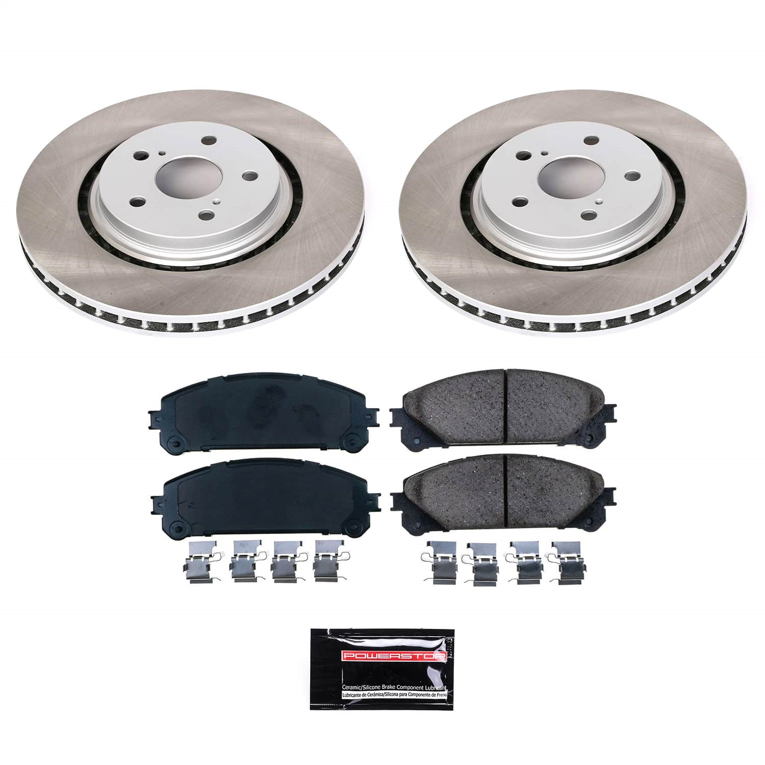 Power Stop - SC7688 - Front - Disc Brake Pad and Rotor Kit