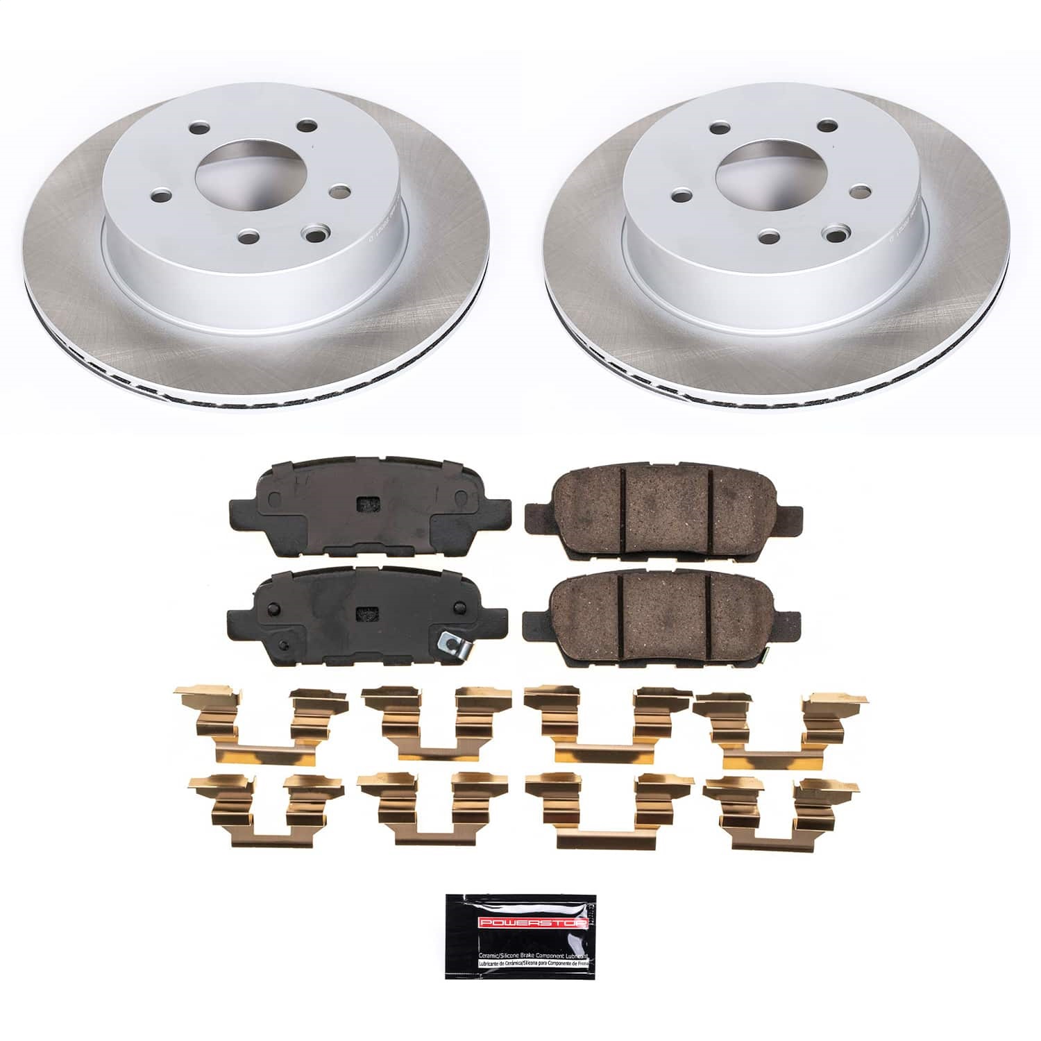 Power Stop - SC7881 - Rear - Disc Brake Pad and Rotor Kit