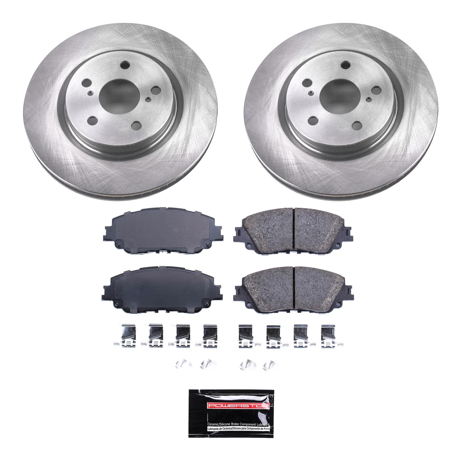 Power Stop - SC7895 - Front - Disc Brake Pad and Rotor Kit