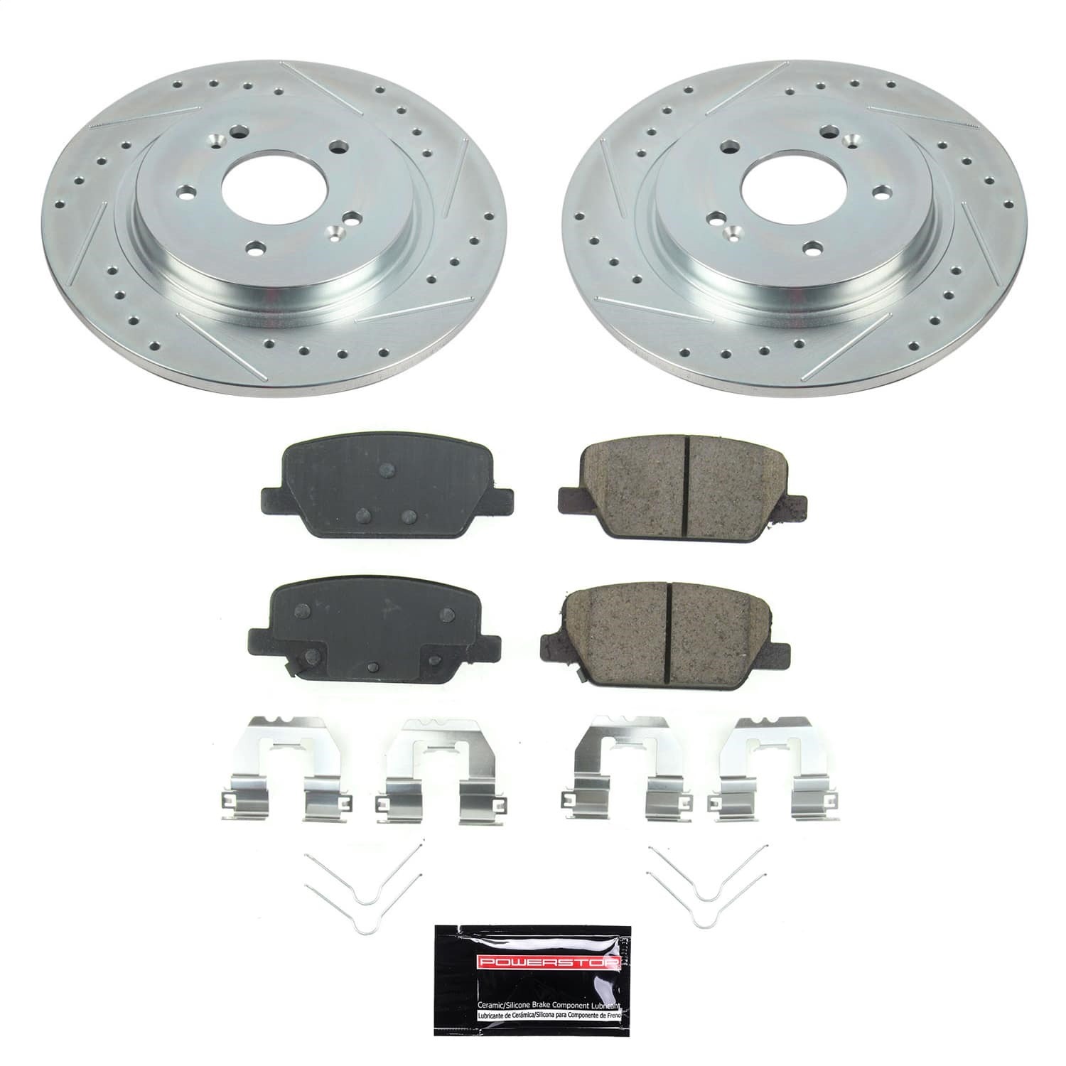 Power Stop - SC8310 - Rear - Disc Brake Pad and Rotor Kit