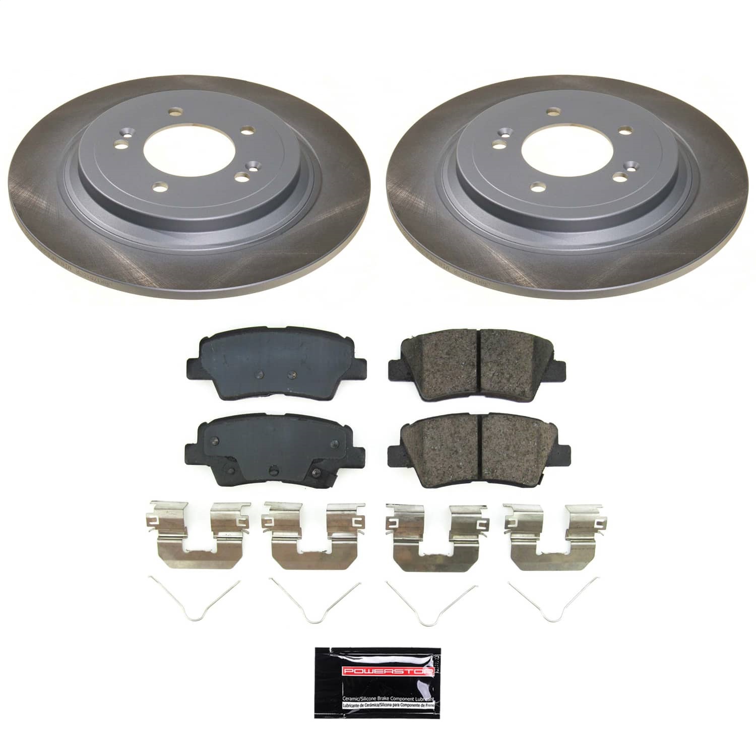 Power Stop - SC8619 - Rear - Disc Brake Pad and Rotor Kit