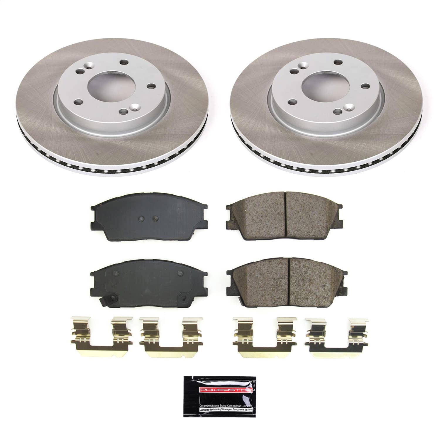 Power Stop - SC8663 - Front - Disc Brake Pad and Rotor Kit
