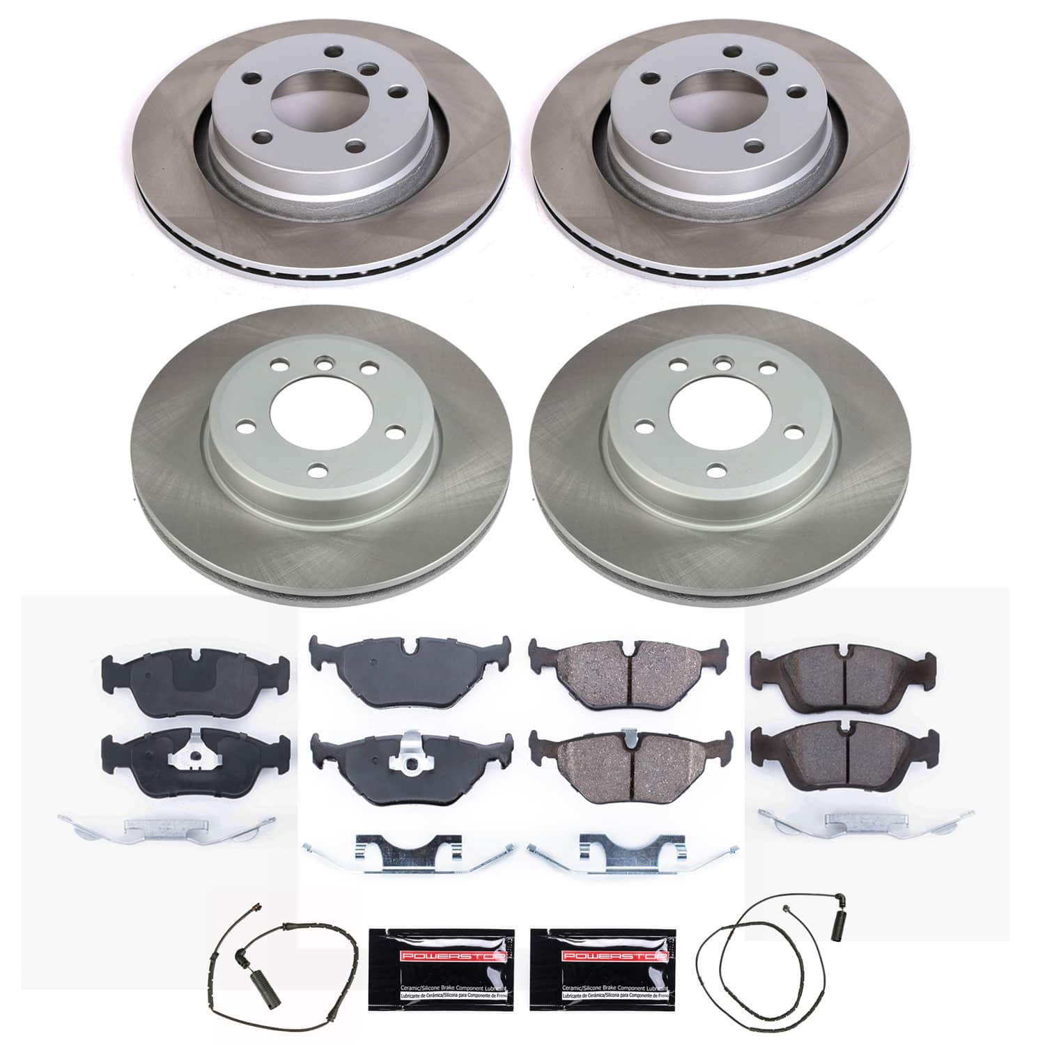 Power Stop - SC871 - Front and Rear - Disc Brake Pad and Rotor Kit