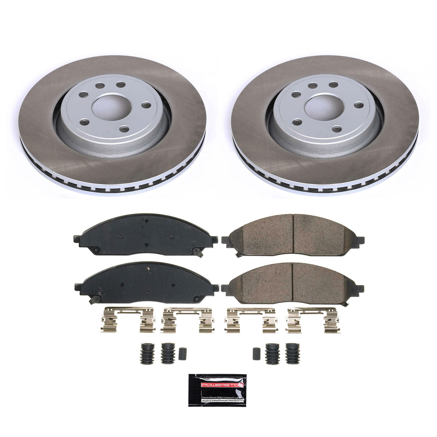 Power Stop - SC9241 - Front - Disc Brake Pad and Rotor Kit