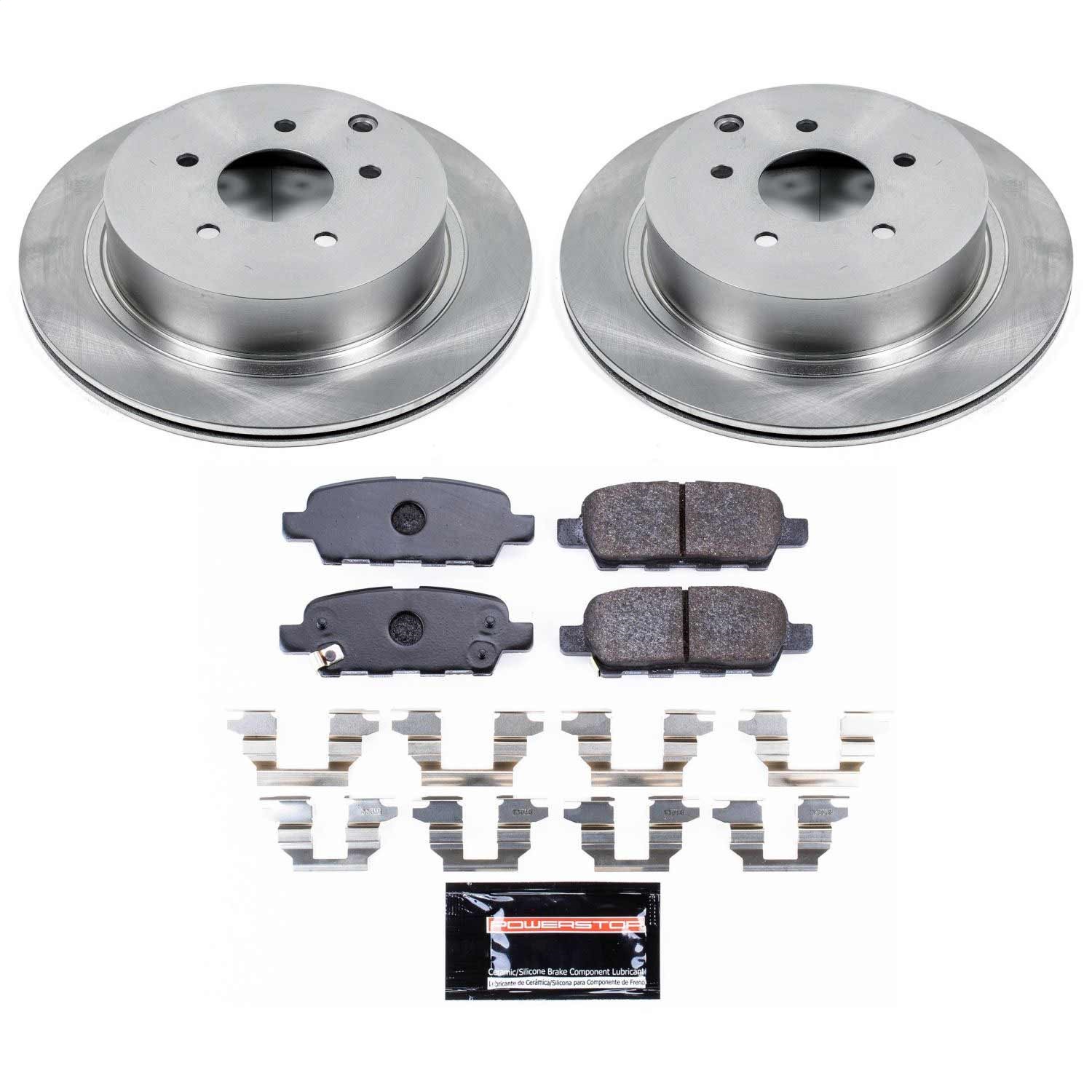 Power Stop - TDBK2427 - Rear - Disc Brake Pad and Rotor Kit