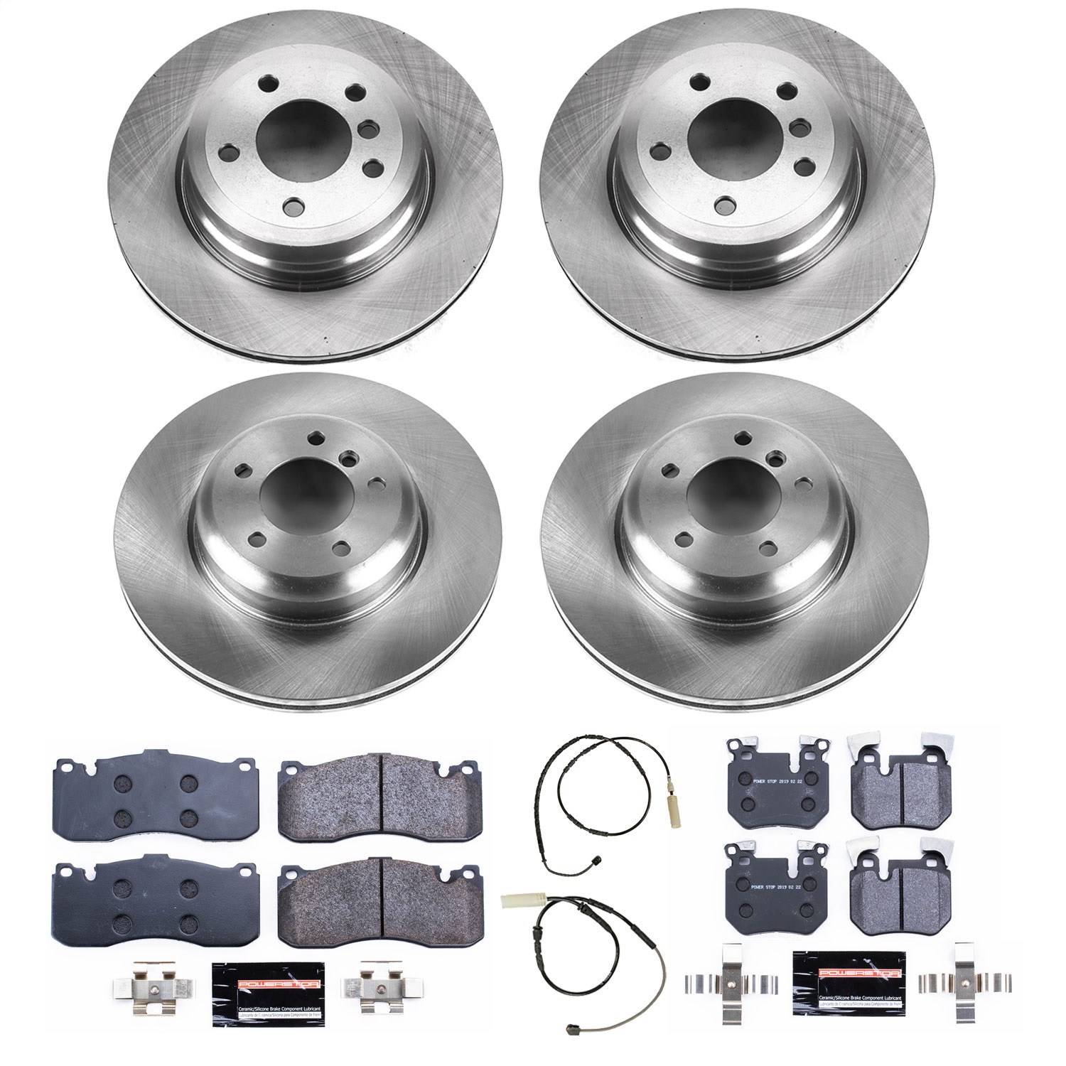 Power Stop - TDBK6005 - Front and Rear - Disc Brake Pad and Rotor Kit
