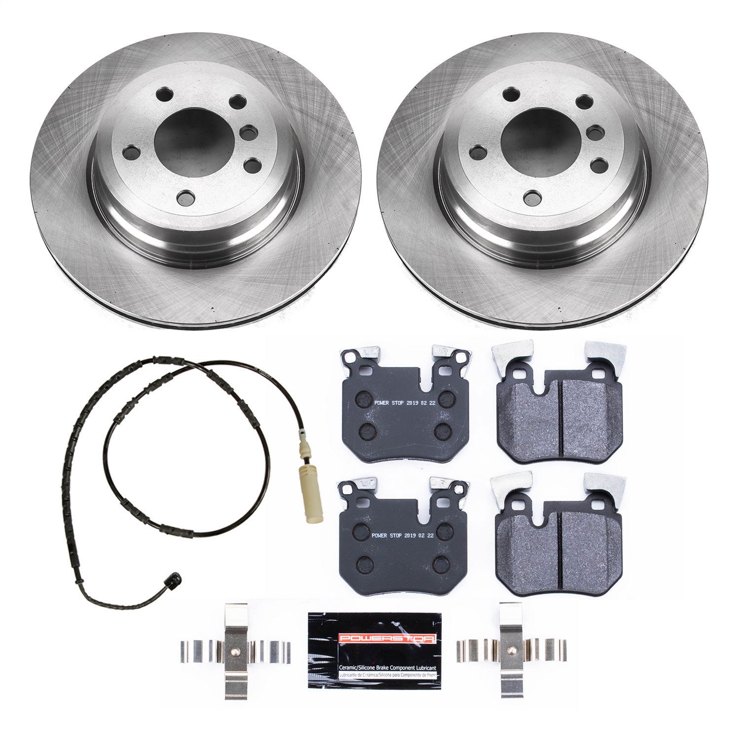 Power Stop - TDBK6007 - Rear - Disc Brake Pad and Rotor Kit