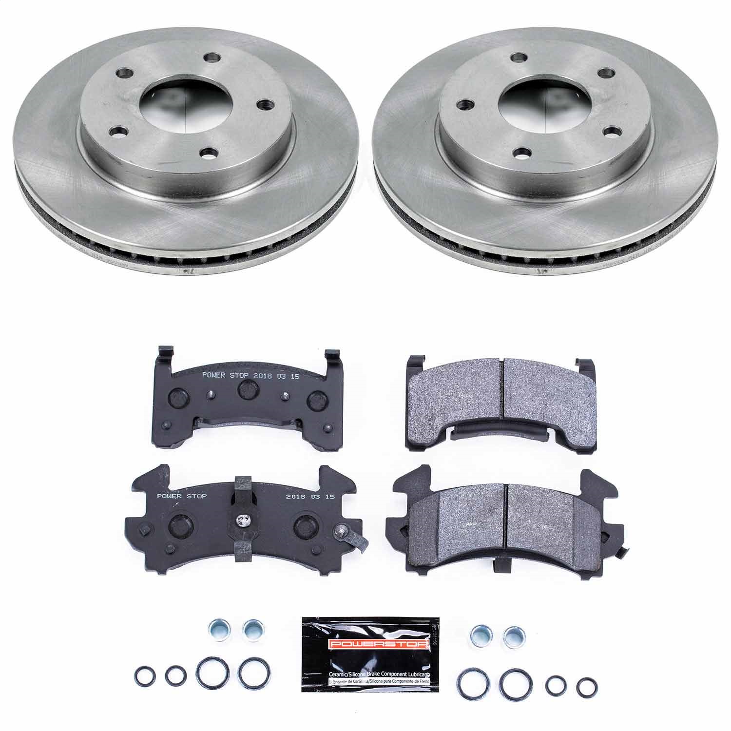 Power Stop - TDSK3003 - Rear - Disc Brake Pad and Rotor Kit