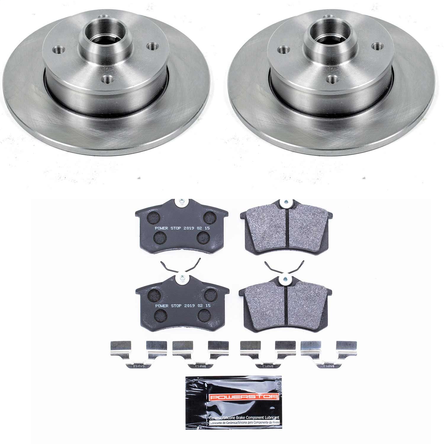Power Stop - TDSK369 - Rear - Disc Brake Pad and Rotor Kit