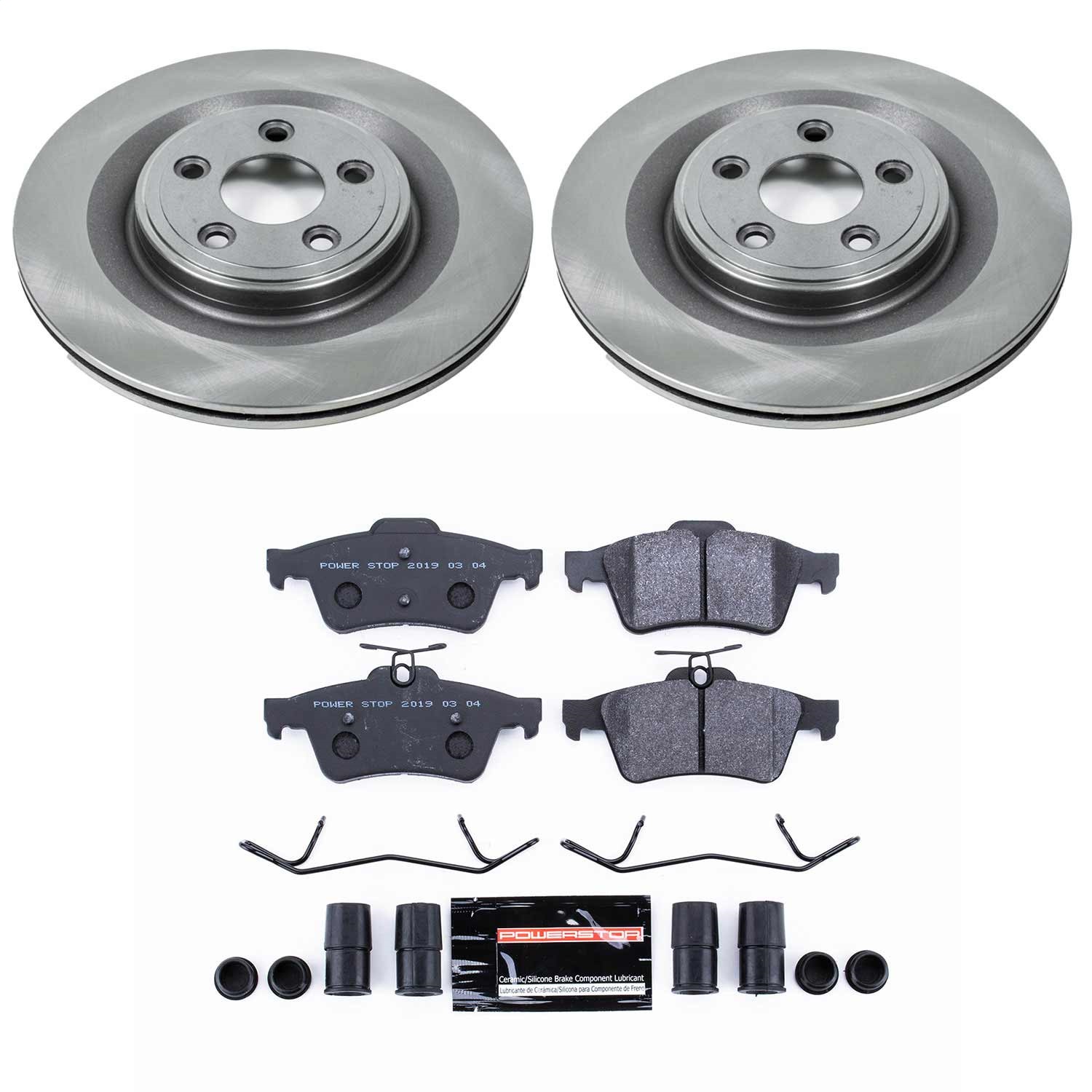 Power Stop - TDSK4612 - Rear - Disc Brake Pad and Rotor Kit