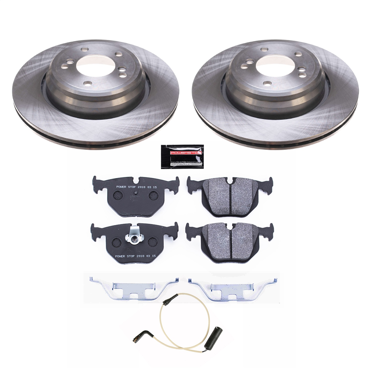 Power Stop - TDSK5731 - Rear - Disc Brake Pad and Rotor Kit