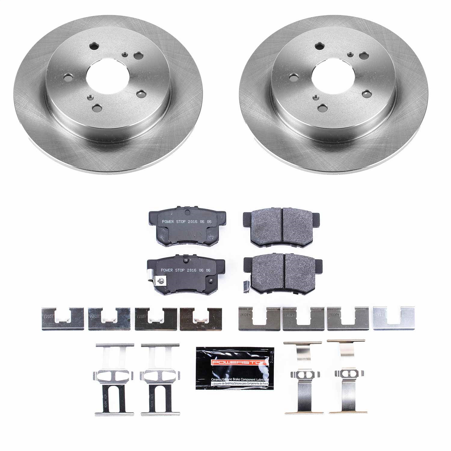 Power Stop - TDSK5889 - Rear - Disc Brake Pad and Rotor Kit
