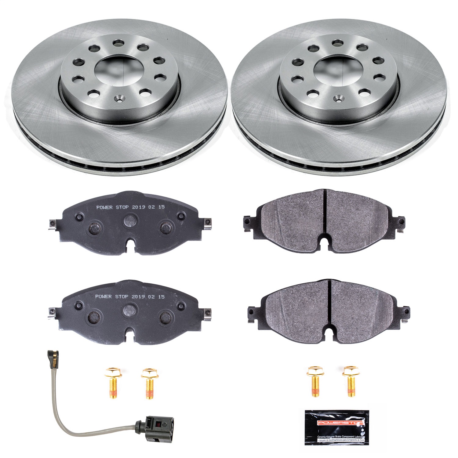 Power Stop - TDSK7080 - Front - Disc Brake Pad and Rotor Kit