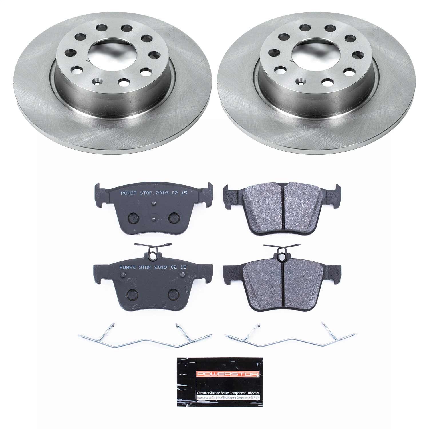 Power Stop - TDSK7093 - Rear - Disc Brake Pad and Rotor Kit