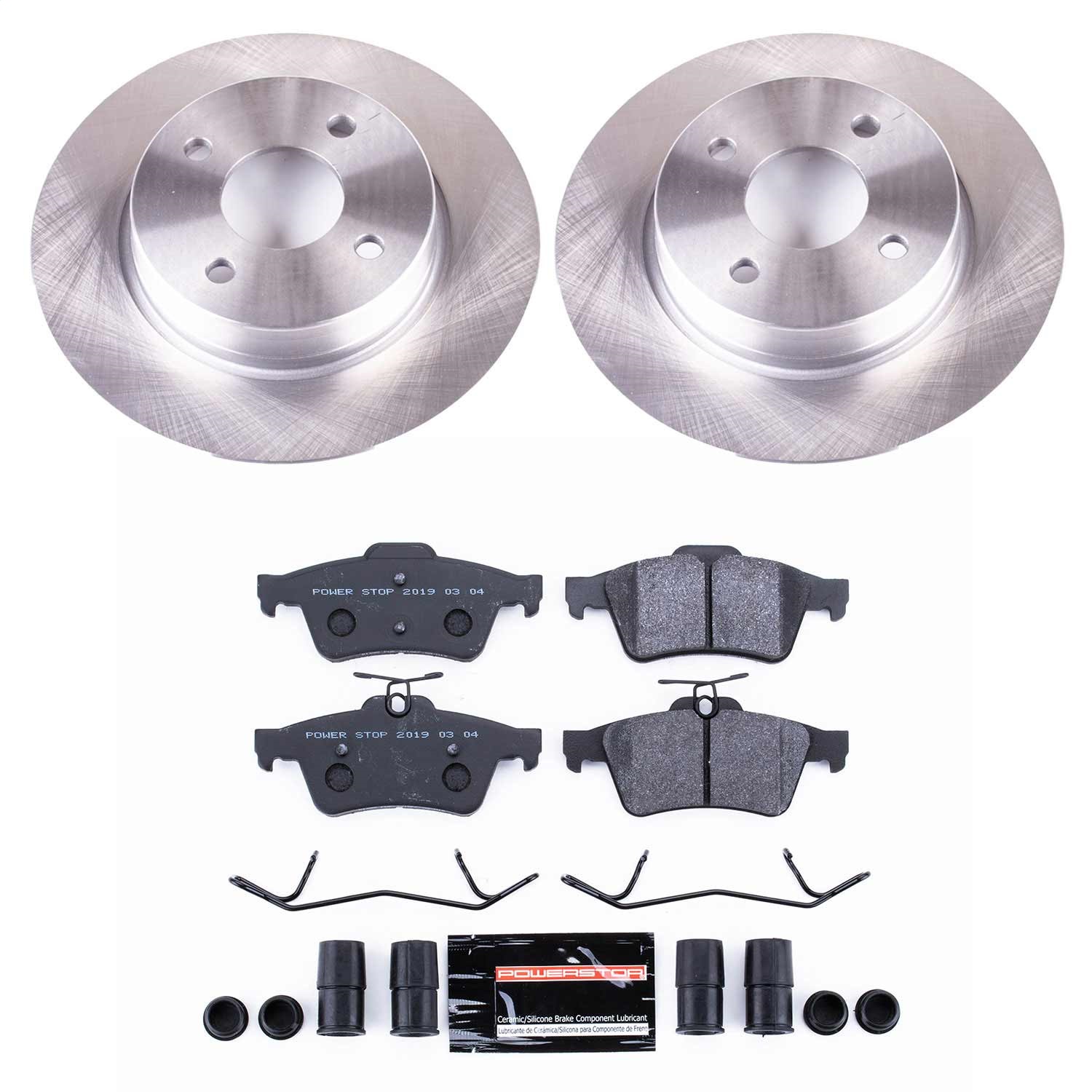 Power Stop - TDSK7897 - Rear - Disc Brake Pad and Rotor Kit