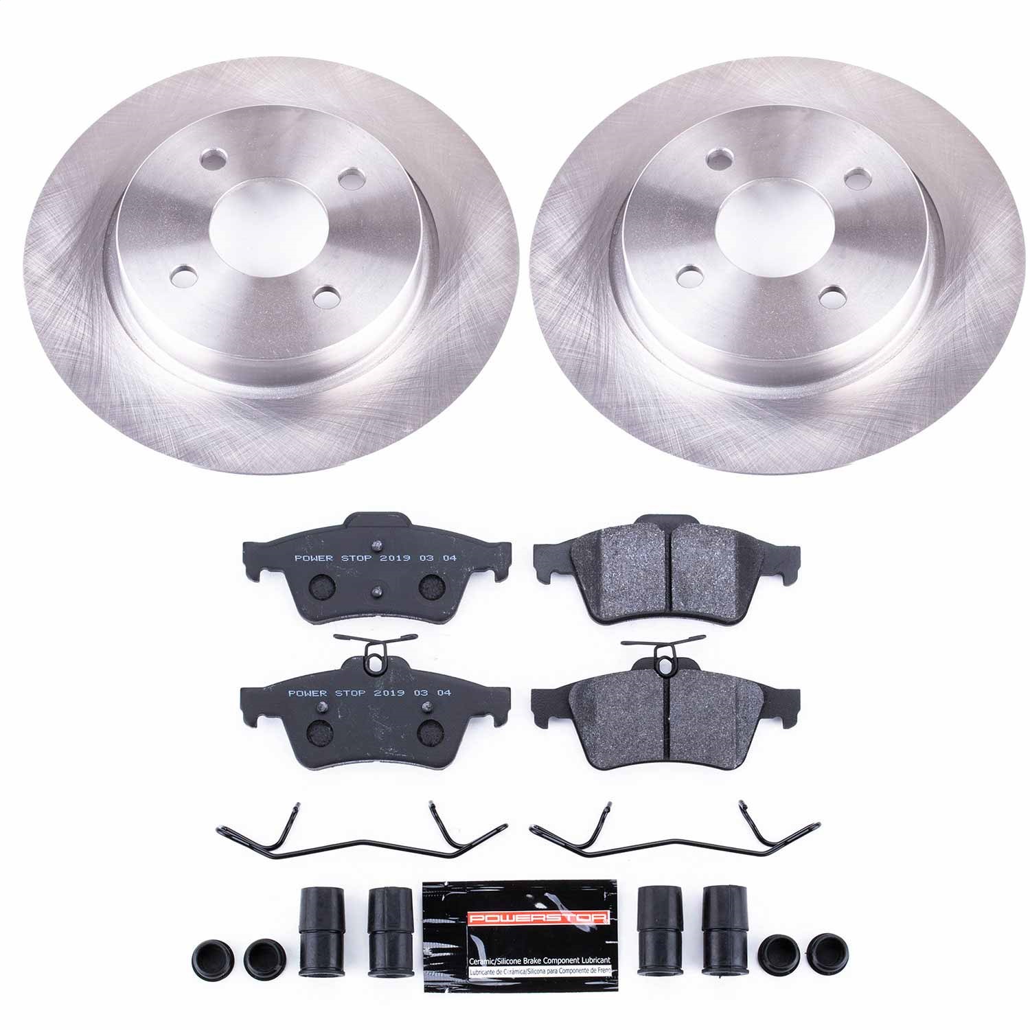 Power Stop - TDSK7898 - Rear - Disc Brake Pad and Rotor Kit