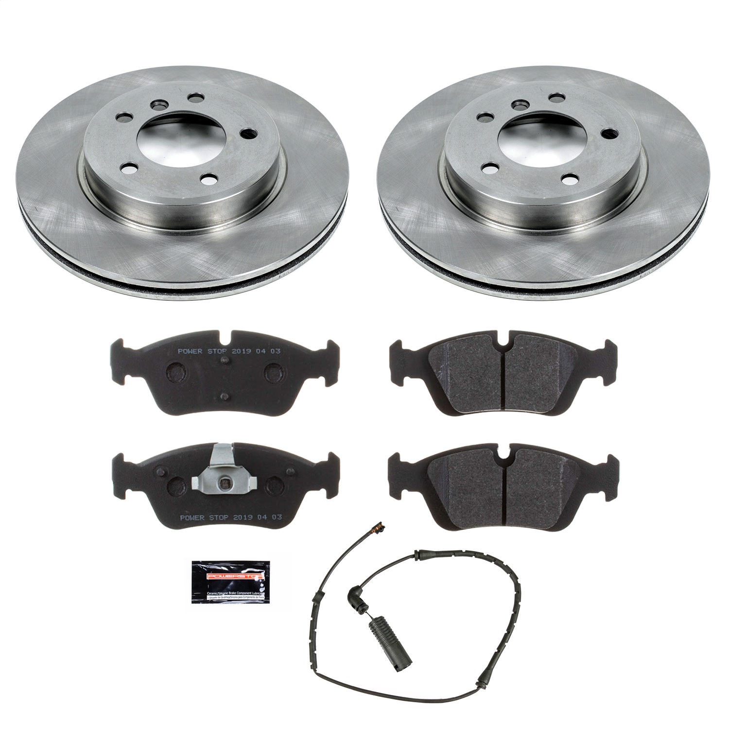 Power Stop - TDSK869 - Front - Disc Brake Pad and Rotor Kit