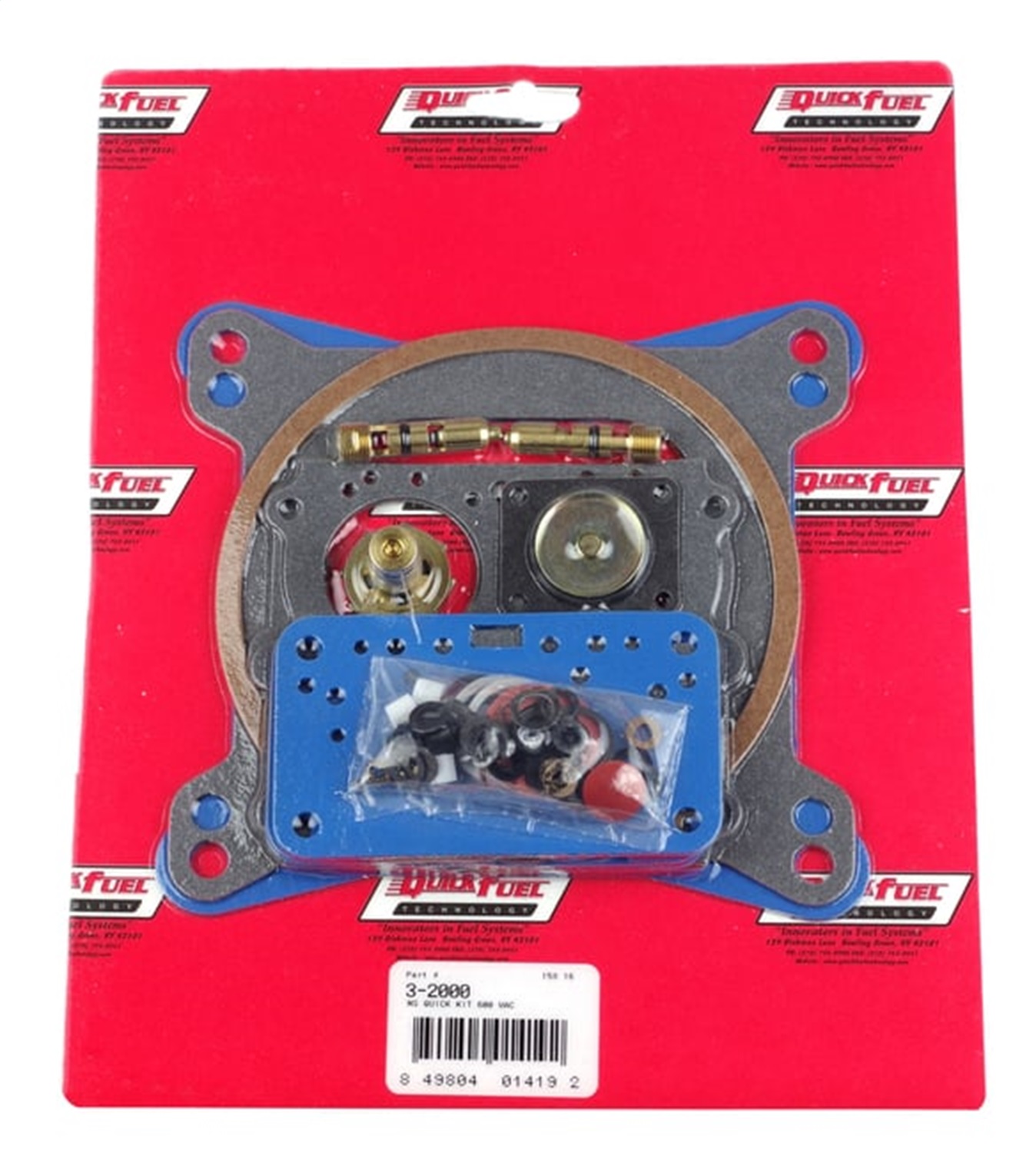 Quick Fuel Technology Carburetor Rebuild Kit Holley 4150/Quick Fuel Gas 3-2000QFT Quick Fuel Technology Carburetor Rebuild Kit Holley 4150/Quick Fuel Gas 3-2000QFT