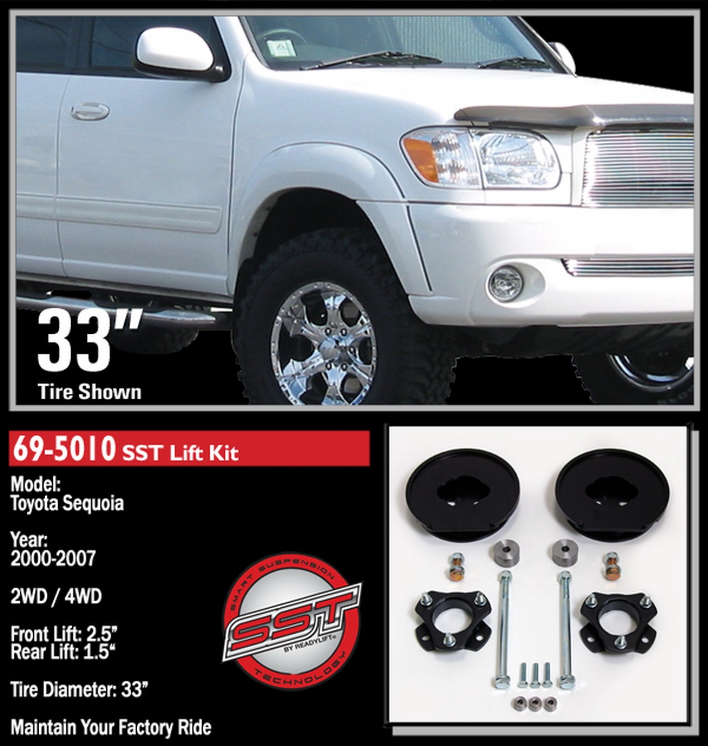 ReadyLift 69-5010 SST Lift Kit Fits 01-07 Sequoia | eBay