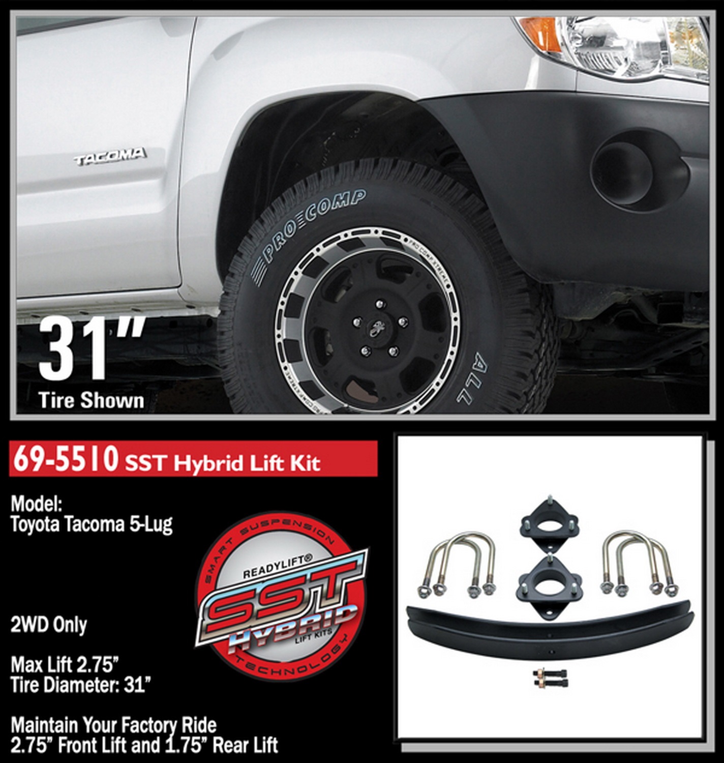 Launches 1.5″ SST Lift Kit For 2024-2025 Toyota Tacoma TRD