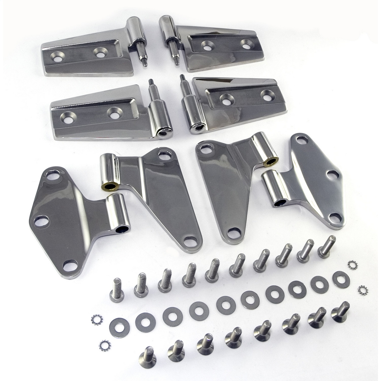 Rugged Ridge Door Hinge Kit, Stainless Steel Fit 07-16 Jeep Wrangler JK