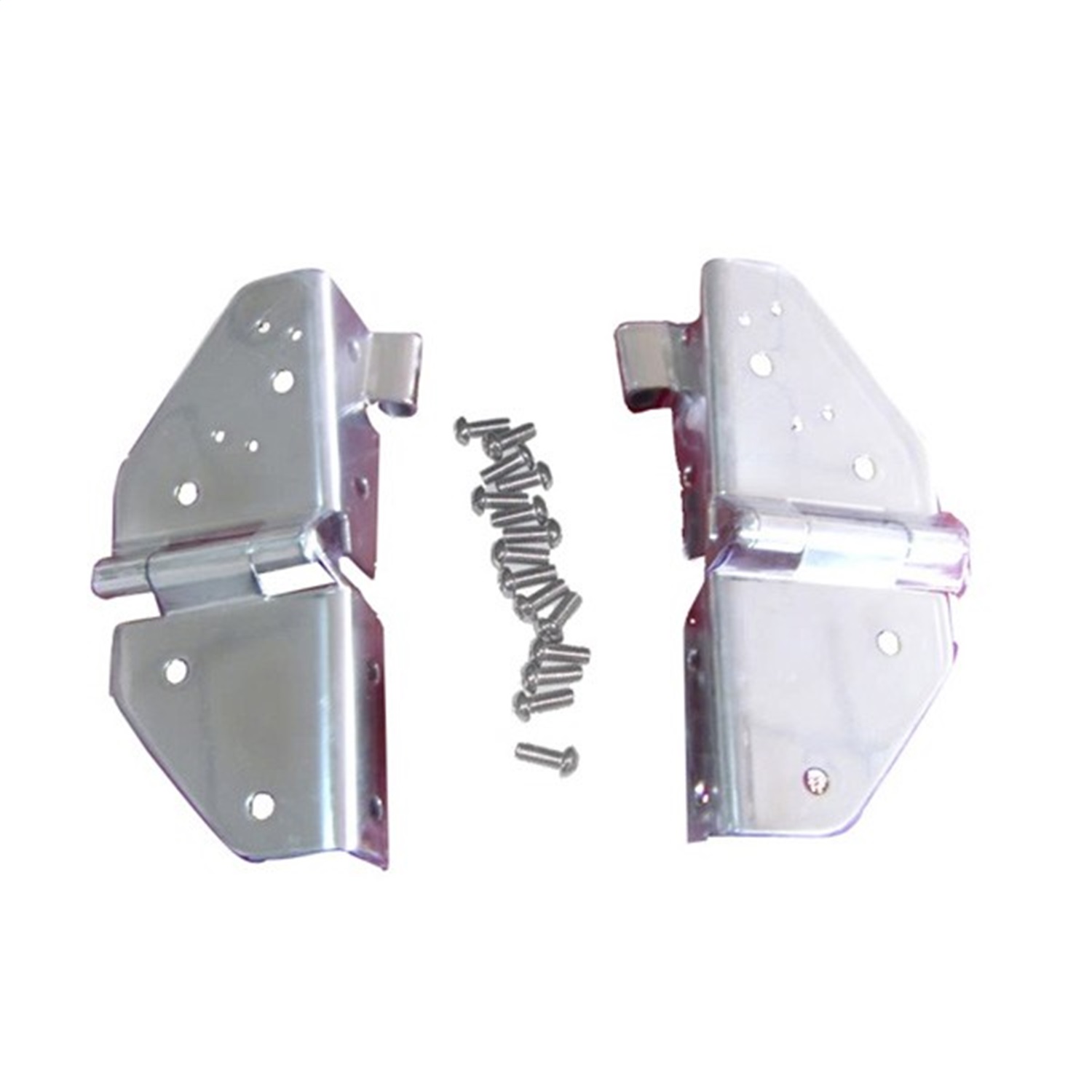 Rugged Ridge Windshield Hinges, Stainless Steel Fit 76-95 Jeep CJ/Wrangler YJ