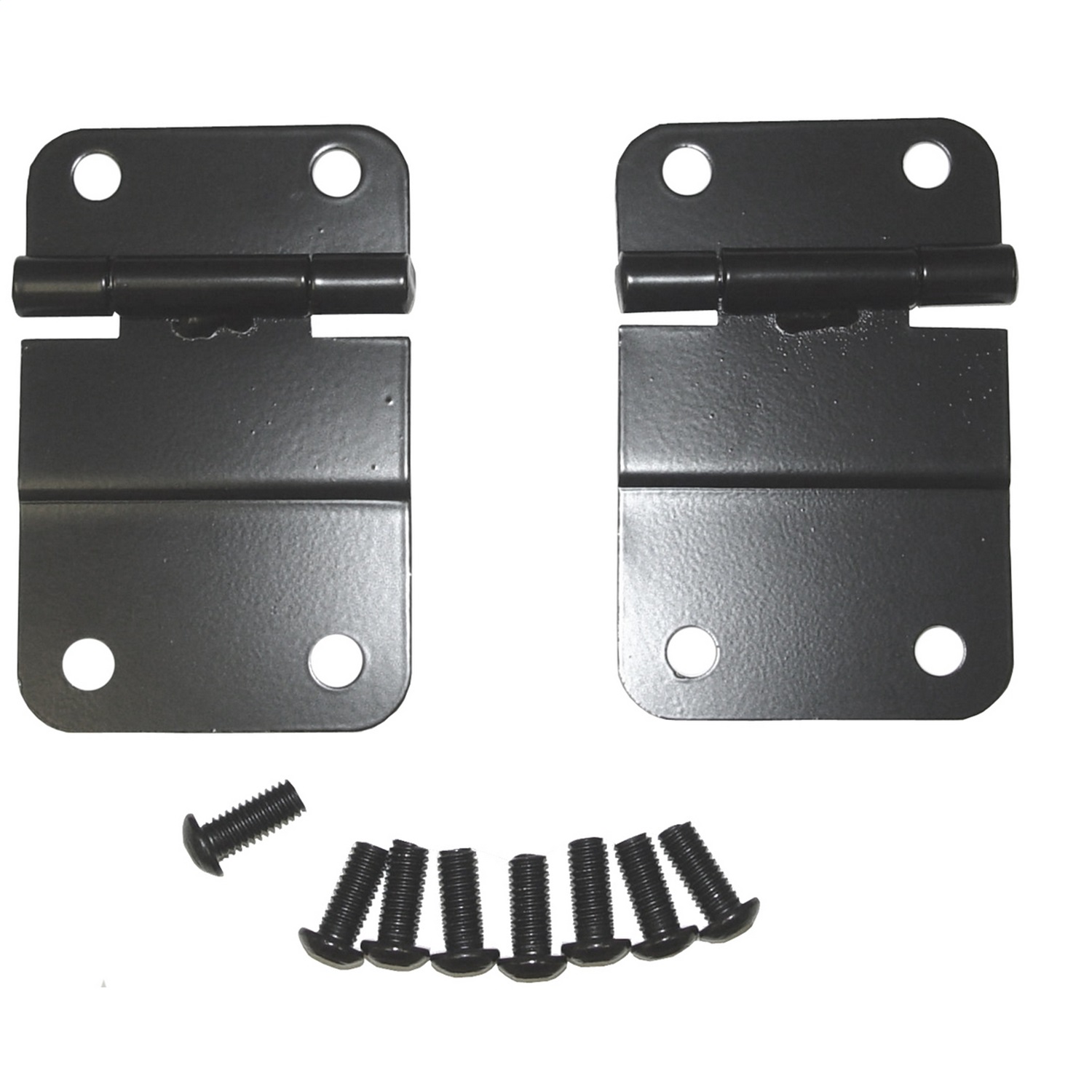 Rugged Ridge Lower Tailgate Hinge Set, Black Fit 76-86 Fit Jeep CJ Models