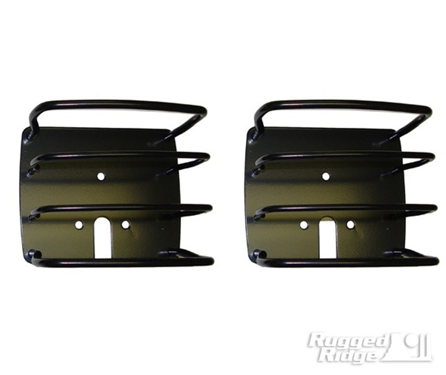 Rugged Ridge Euro Tail Light Guards, Black Fit 76-06 Fit Jeep CJ/Wrangler YJ/TJ