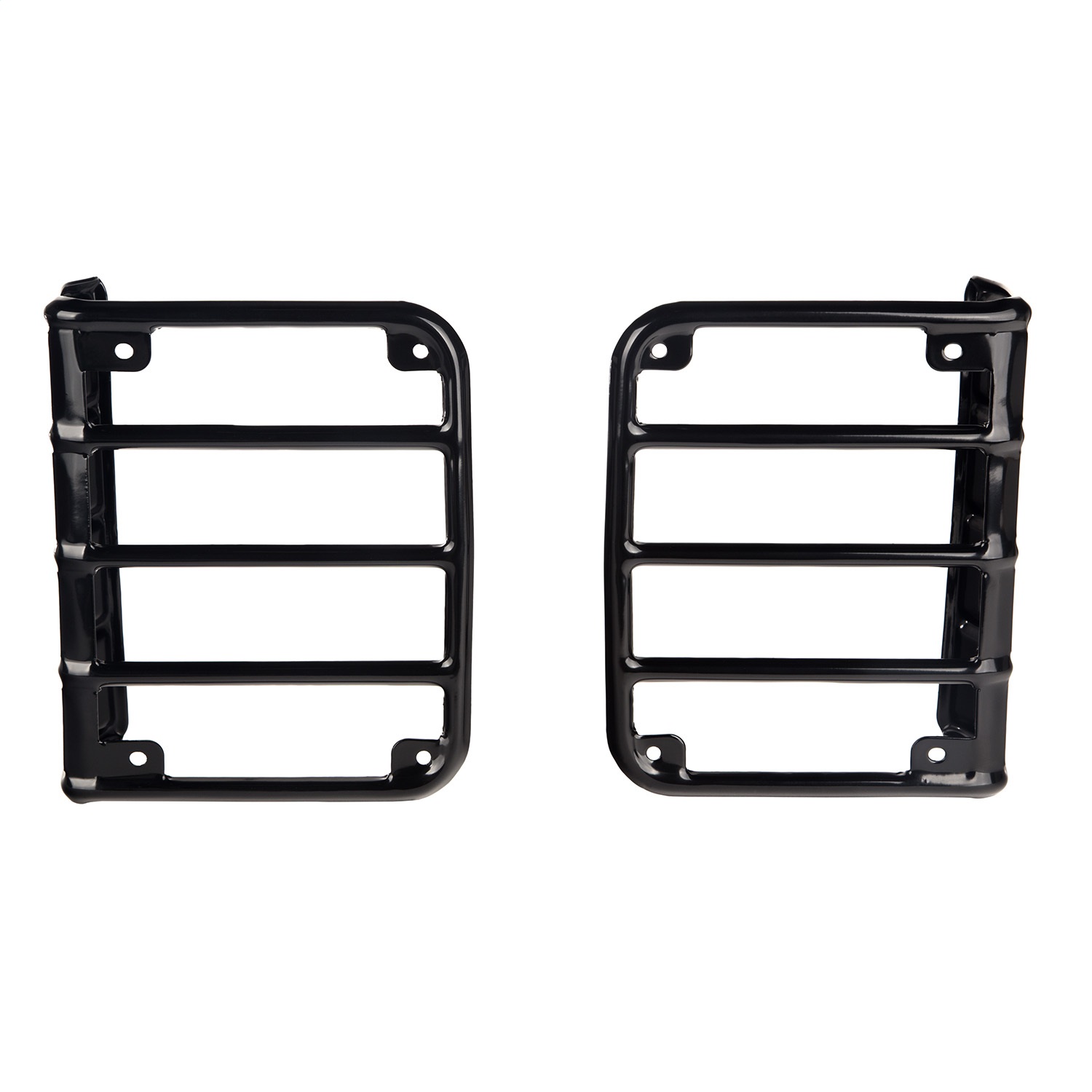 Rugged Ridge Tail Light Euro Guards, Black Fit Fits 07-17 Jeep Wrangler JK