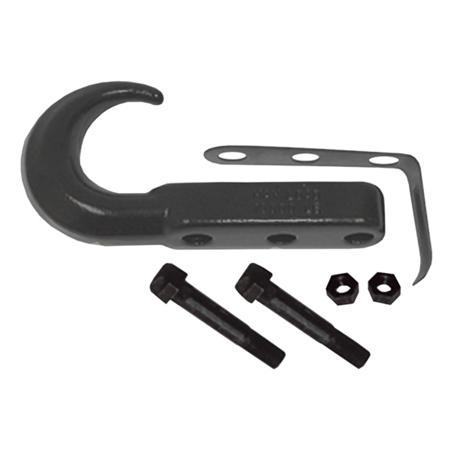 Rugged Ridge Front Tow Hook, Black Fit 42-02 Fit Jeep CJ/Wrangler YJ/TJ