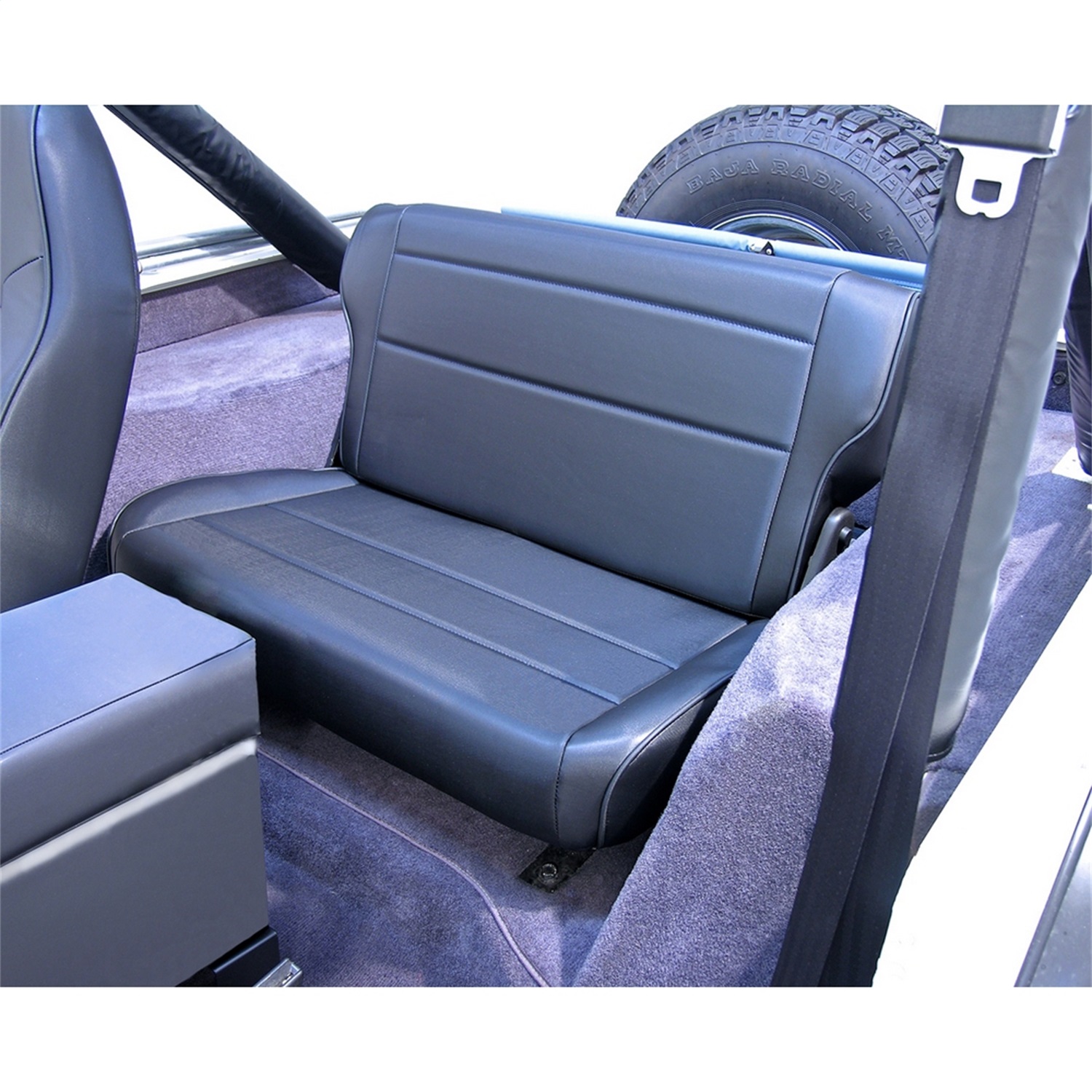 Rugged Ridge 13462.01 Fold And Tumble Rear Seat Fits 86-95 CJ7 Wrangler (YJ)