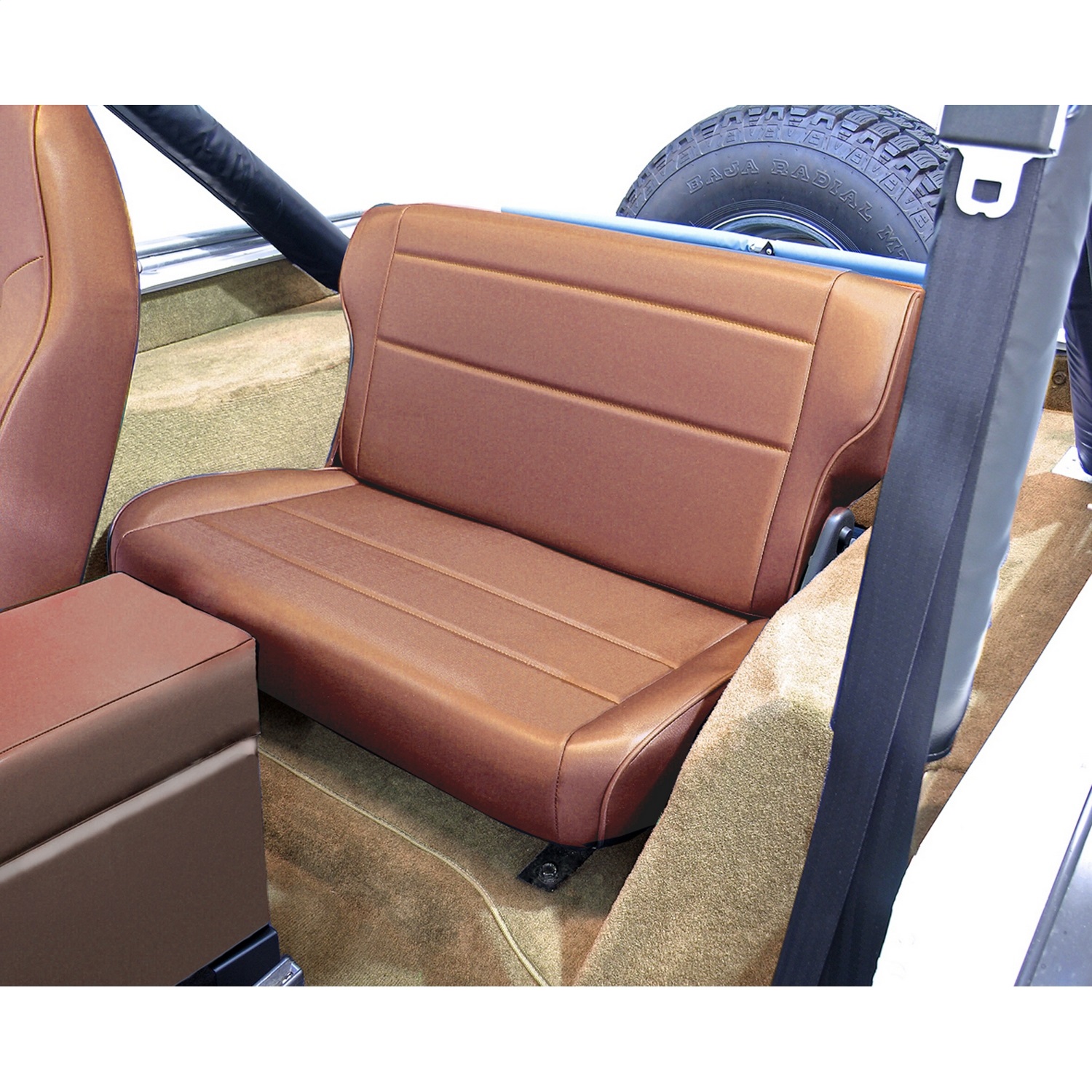 Rugged Ridge 13462.04 Fold And Tumble Rear Seat Fits 86-95 CJ7 Wrangler (YJ)