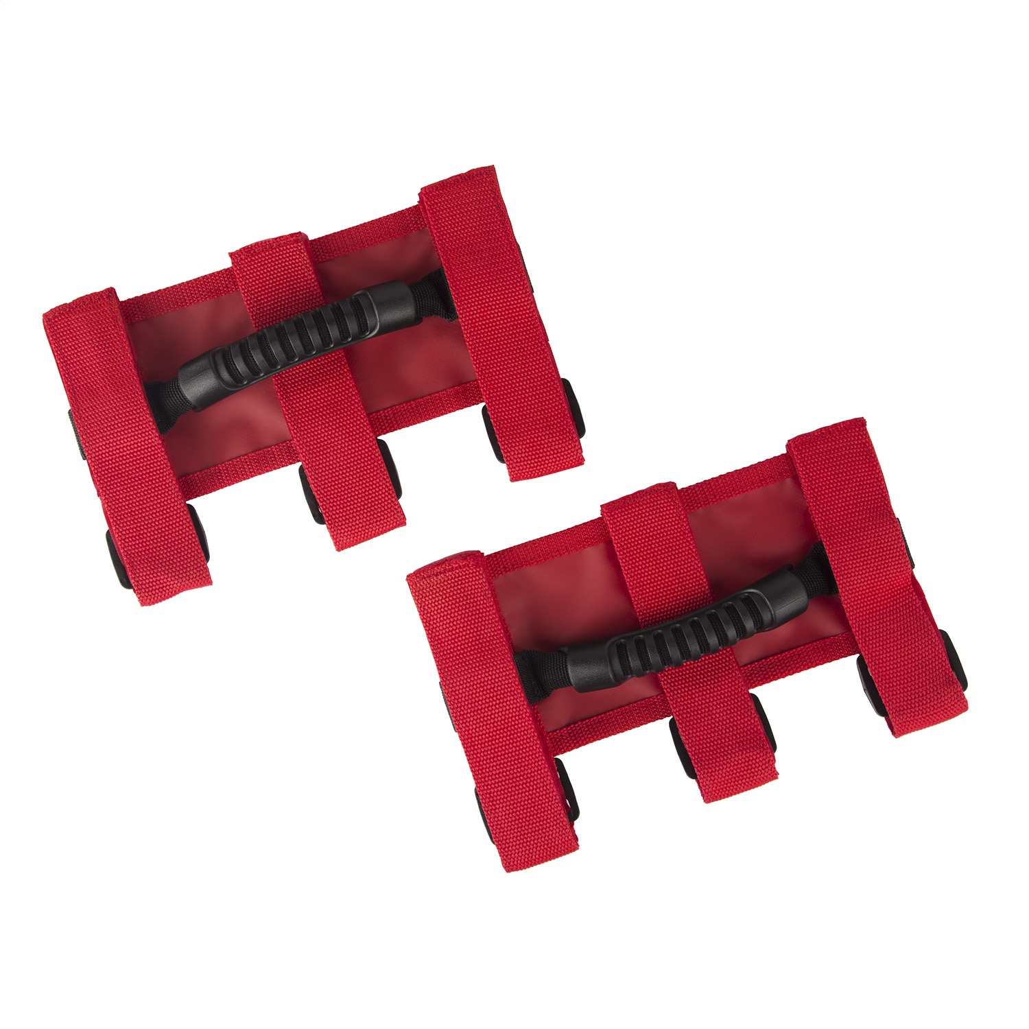 Rugged Ridge Ultimate Grab Handles, Red Fit 55-16 Fit Jeep CJ/Wrangler YJ/TJ/JK