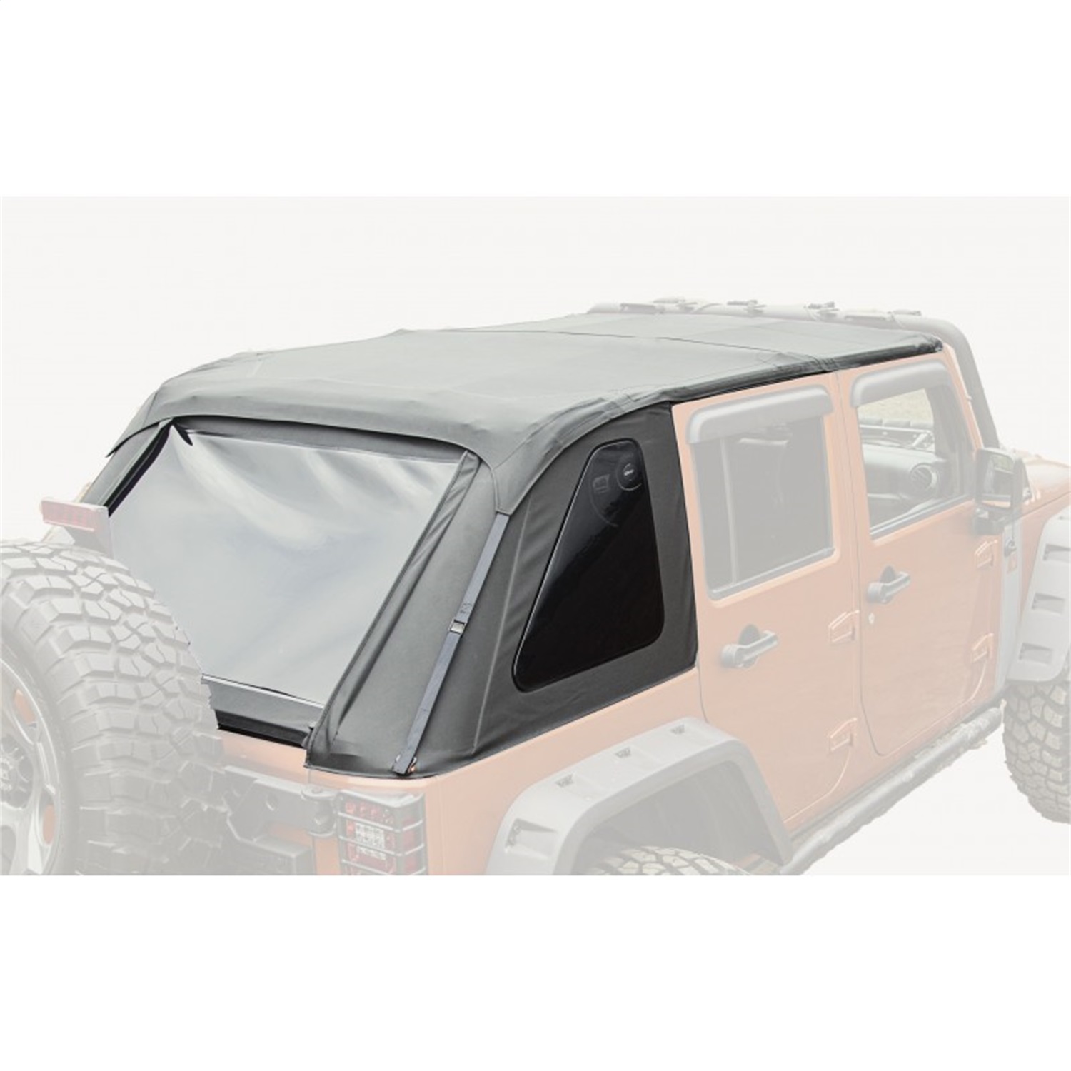 Rugged Ridge 13750.38 Bowless Soft Top Fits 07-18 Wrangler (JK)