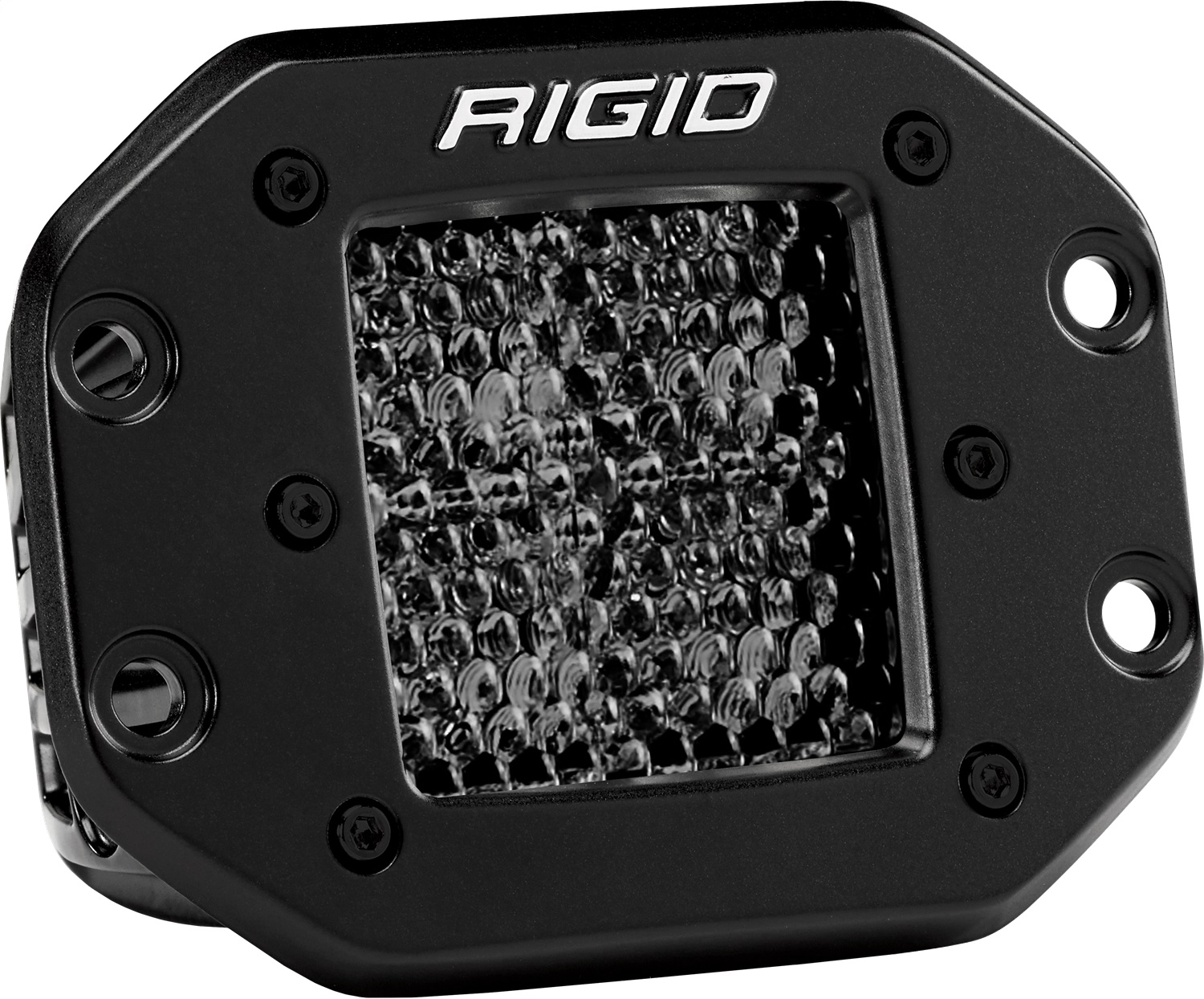 RIGID INDUSTRIES D-SERIES PRO SPOT DIFFUSED MIDNIGHT FLUSH MOUNT  PAIR